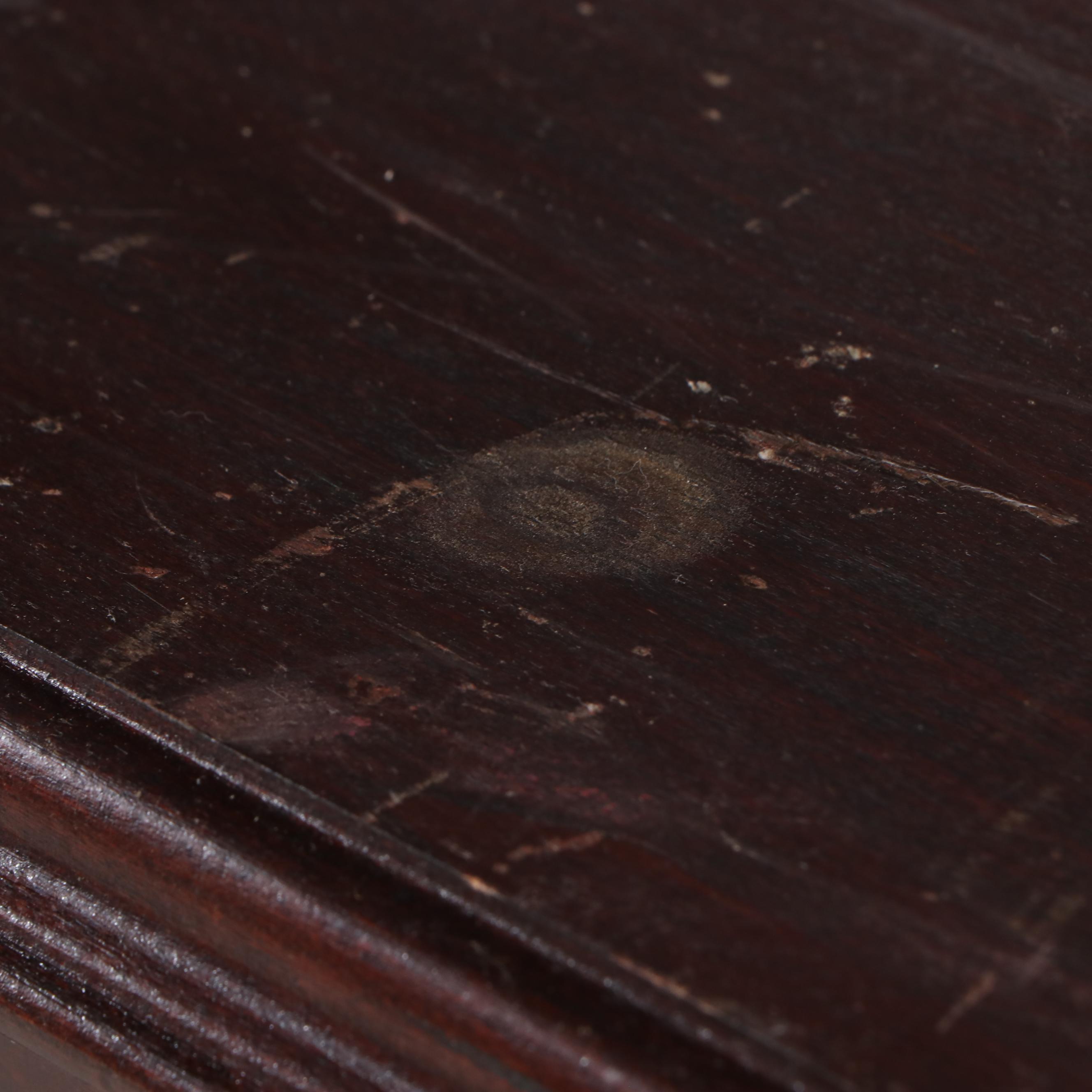 Mahogany Finish Wall Hanging Display Cabinet