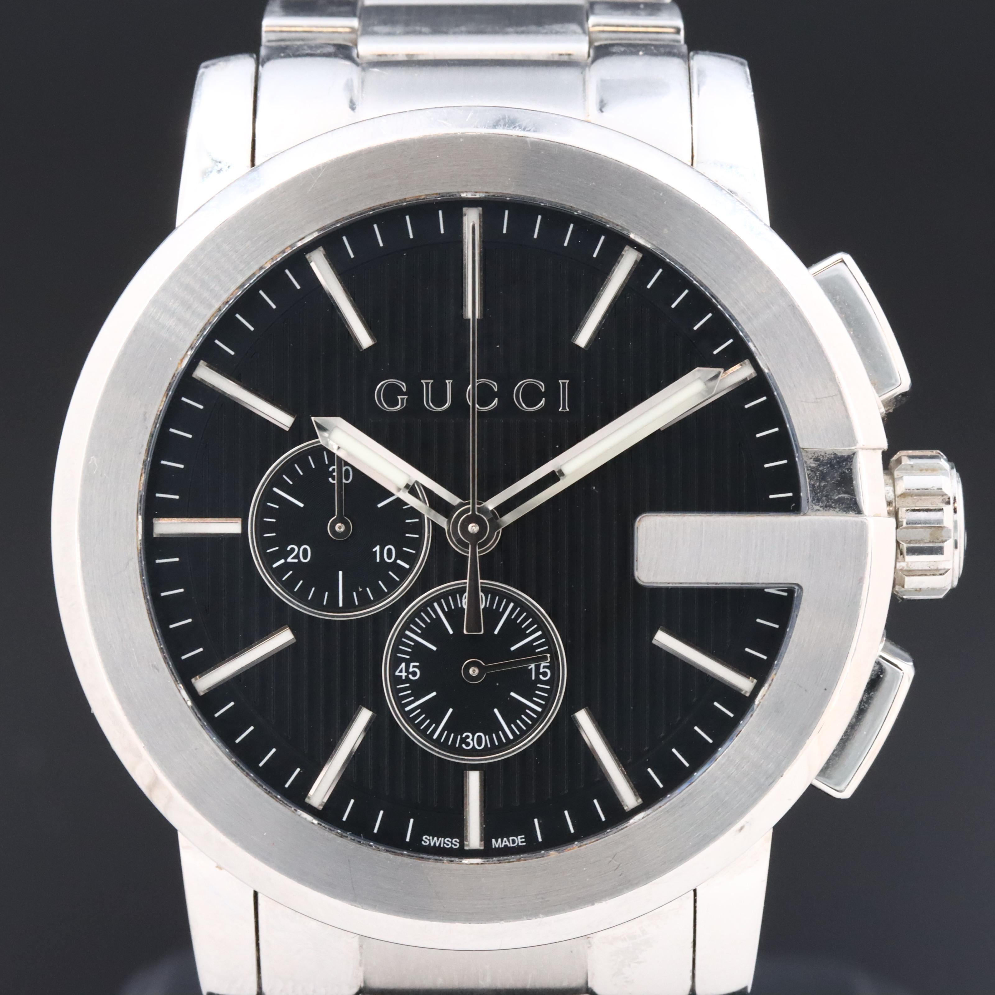 Gucci G-Chrono Stainless Steel Quartz Watch