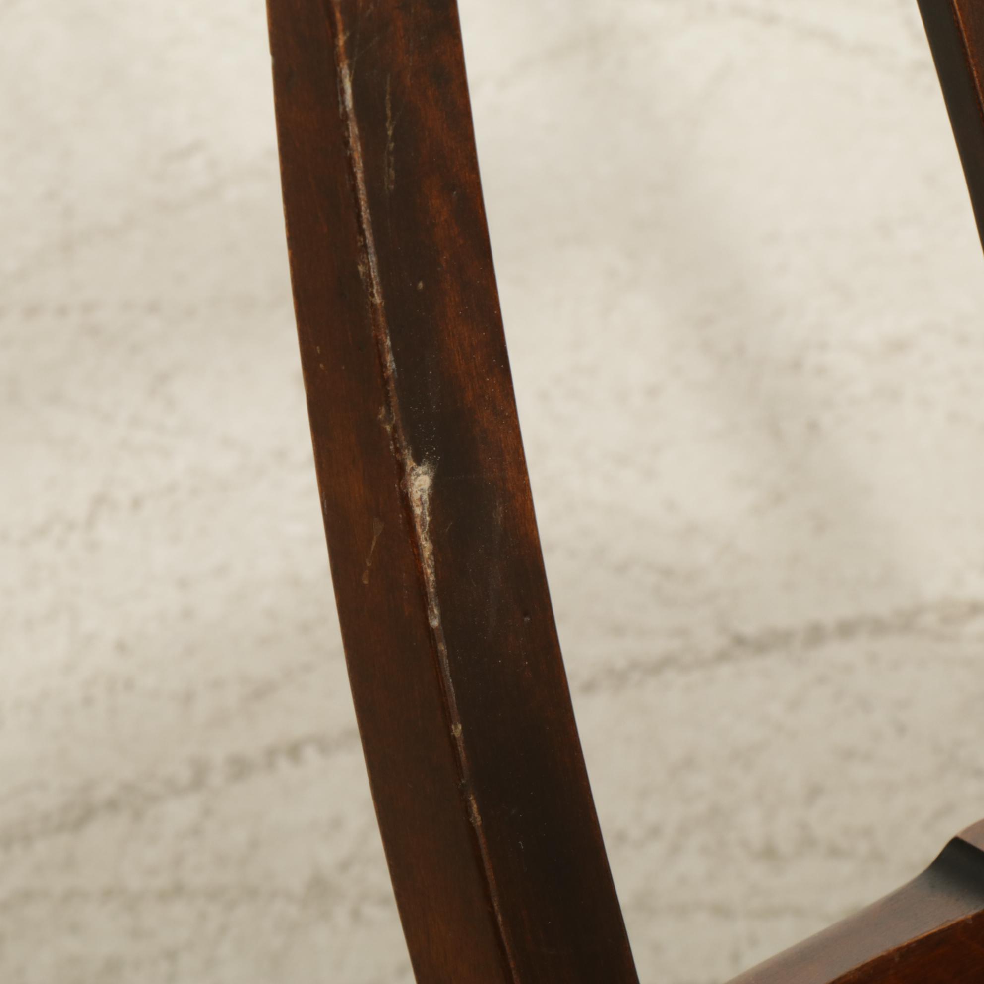 Six Nichols & Stone Leather Upholstered Side Chairs