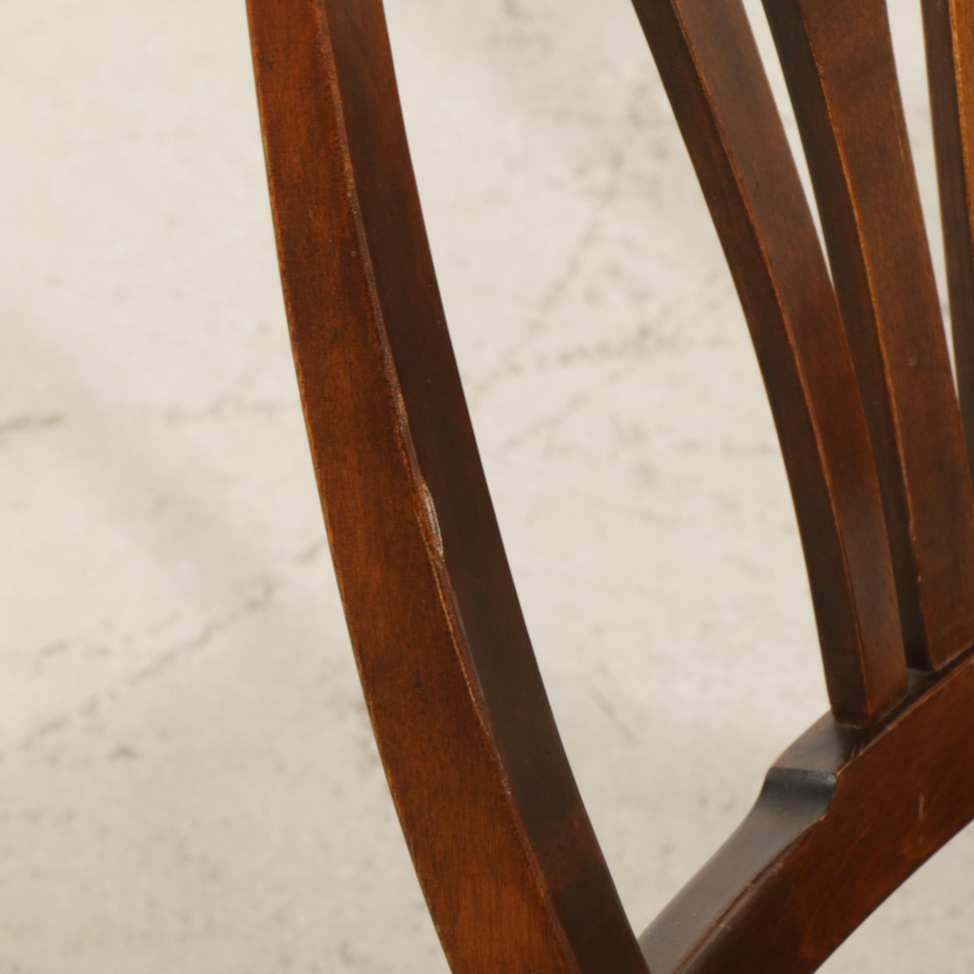 Six Nichols & Stone Leather Upholstered Side Chairs