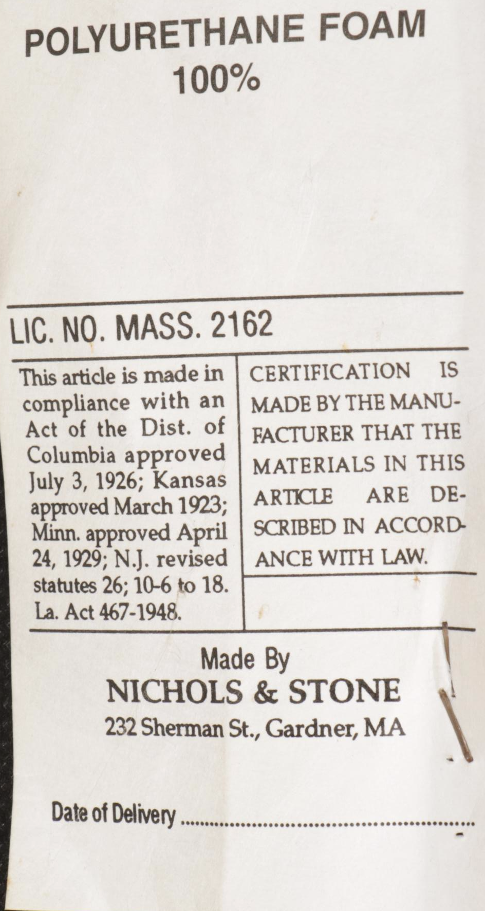 Six Nichols & Stone Leather Upholstered Side Chairs