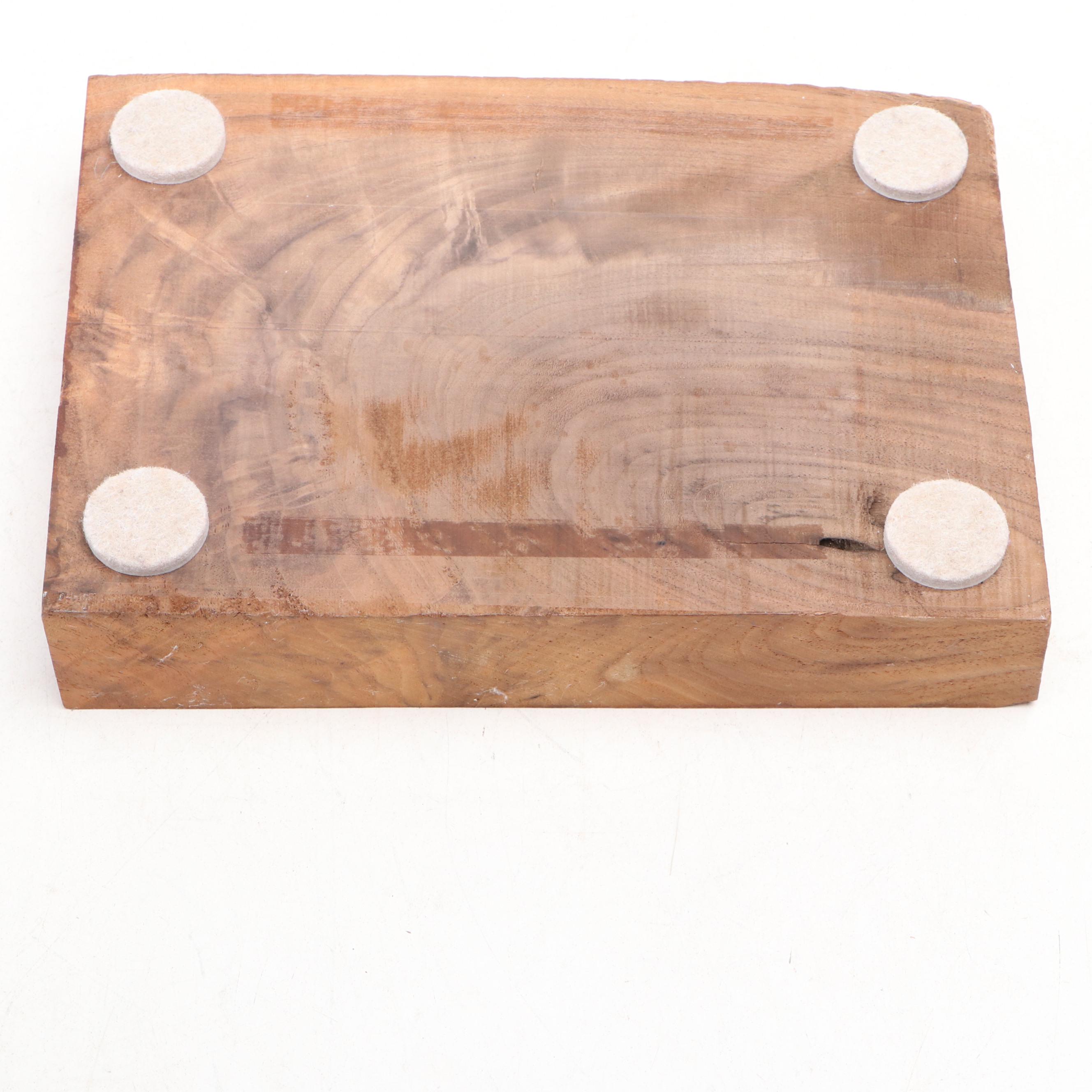 Lowell Sibole Emerging Mouse Wood Carving with Turned Burl Wood Vase