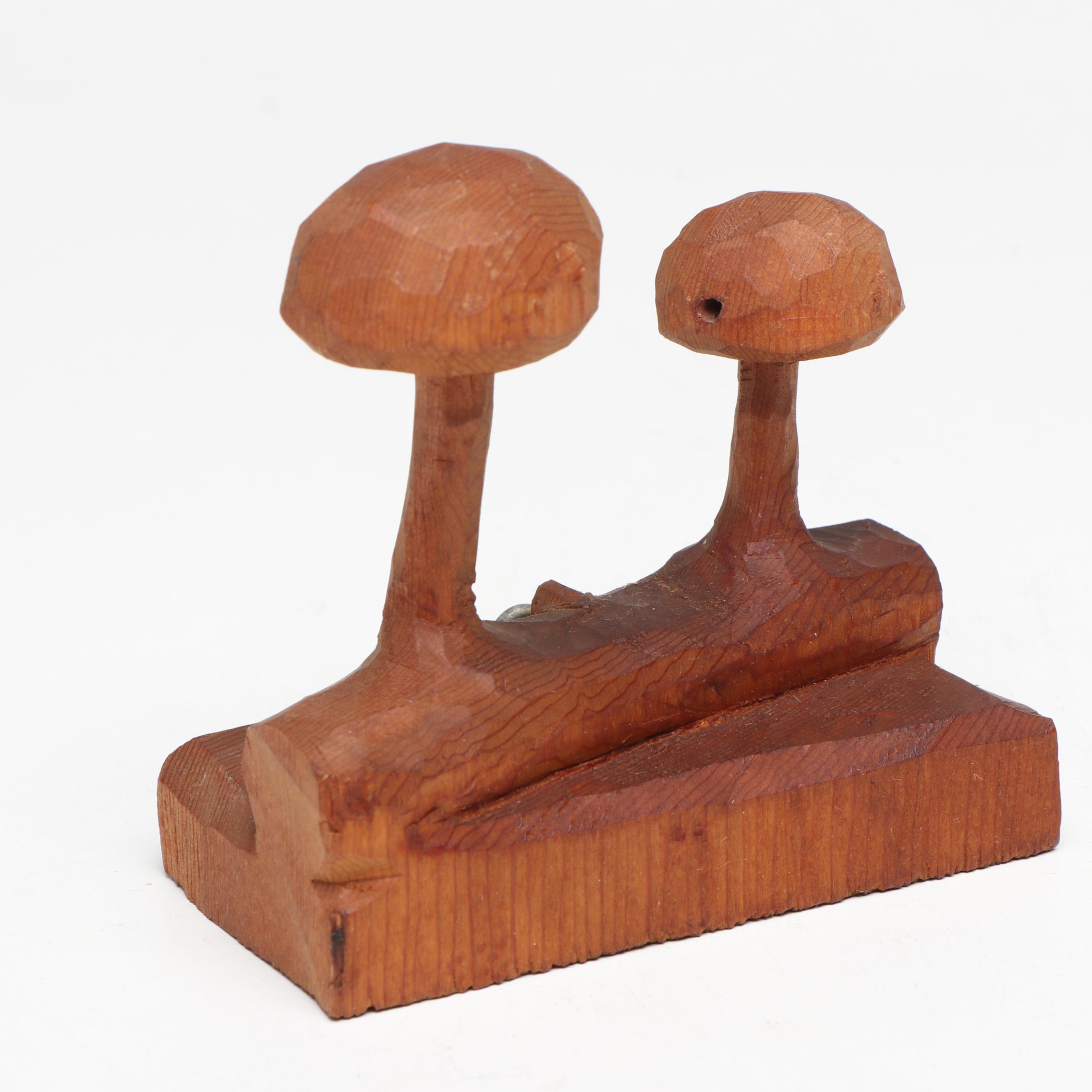 Carved Wooden Figurines and Décor, Mid to Late 20th Century