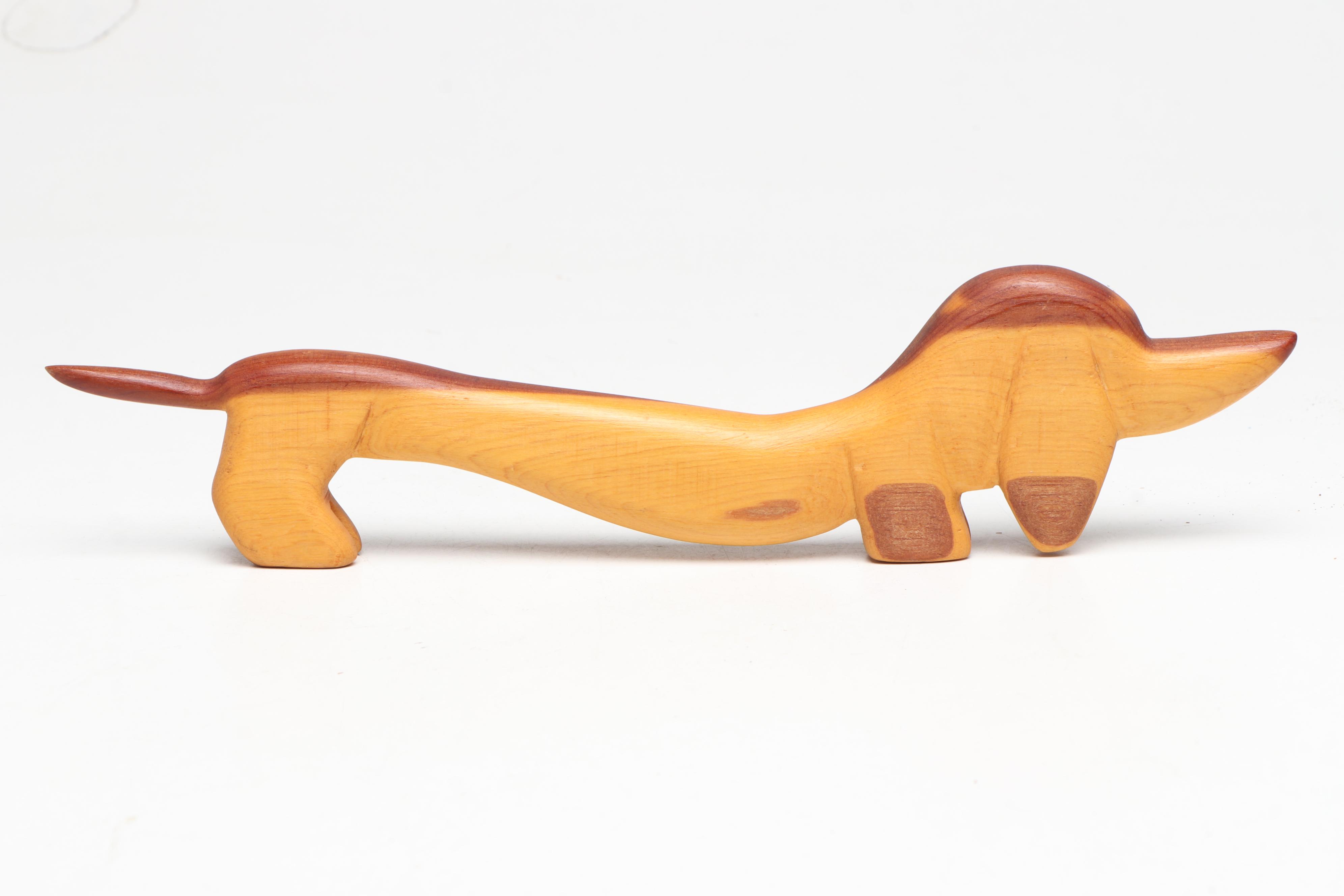 Carved Wooden Figurines and Décor, Mid to Late 20th Century