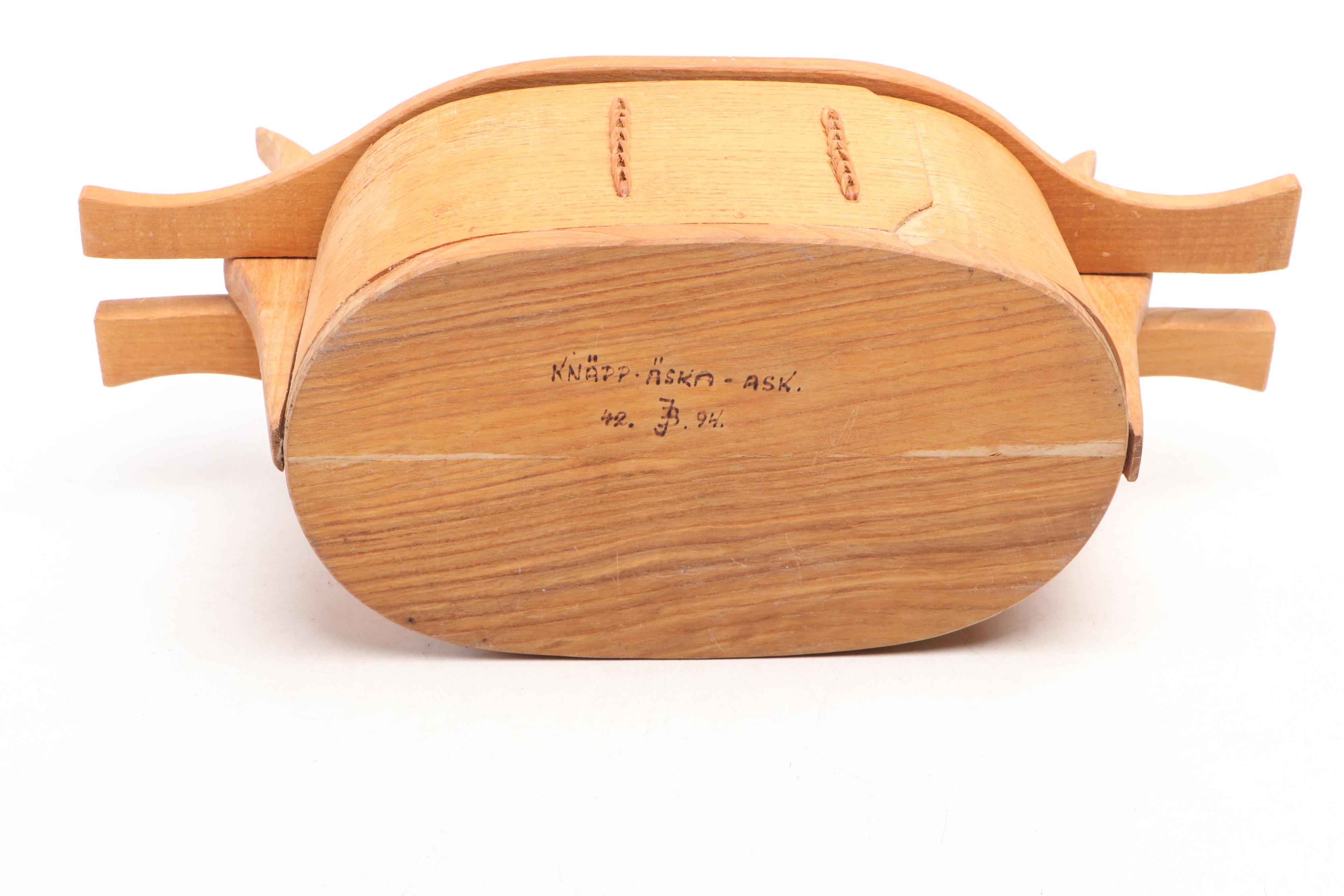 Francis Joseph Von Tury with Other Art Pottery Vase and Scandinavian Tine Box