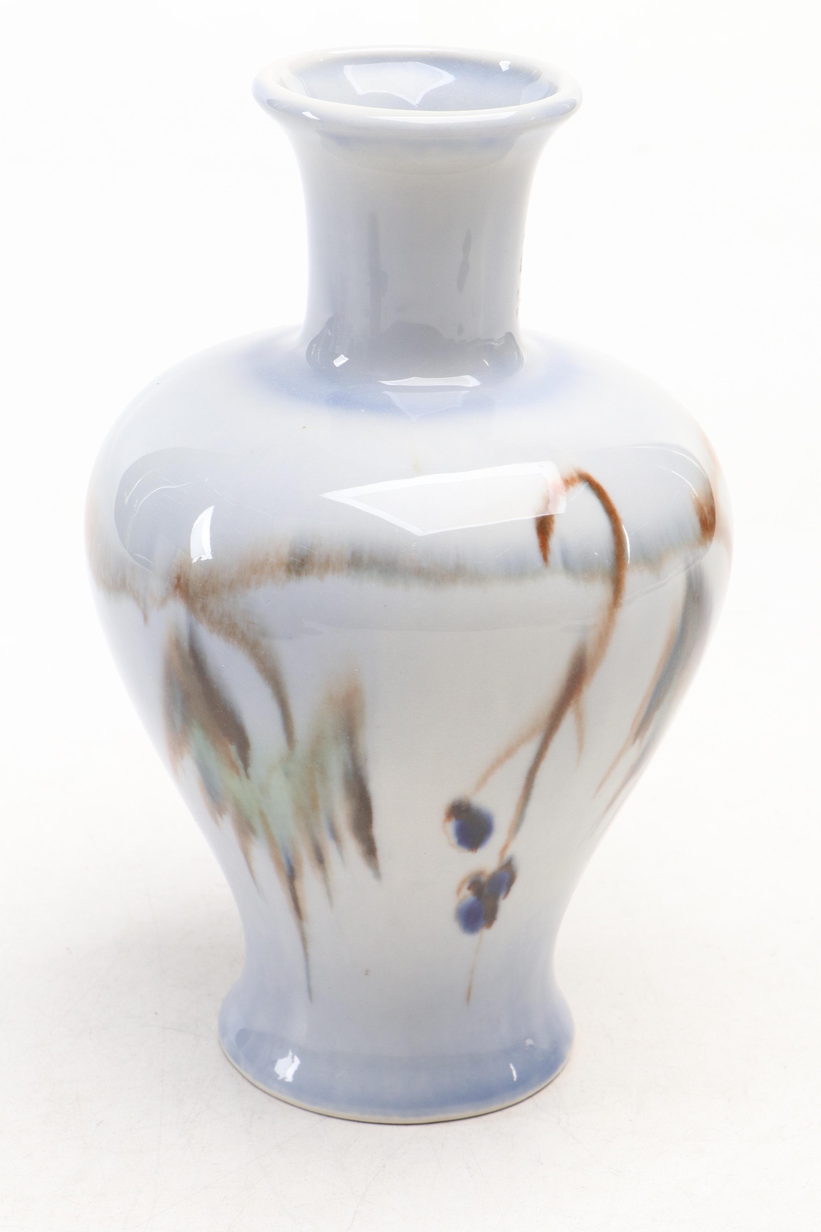 Francis Joseph Von Tury with Other Art Pottery Vase and Scandinavian Tine Box