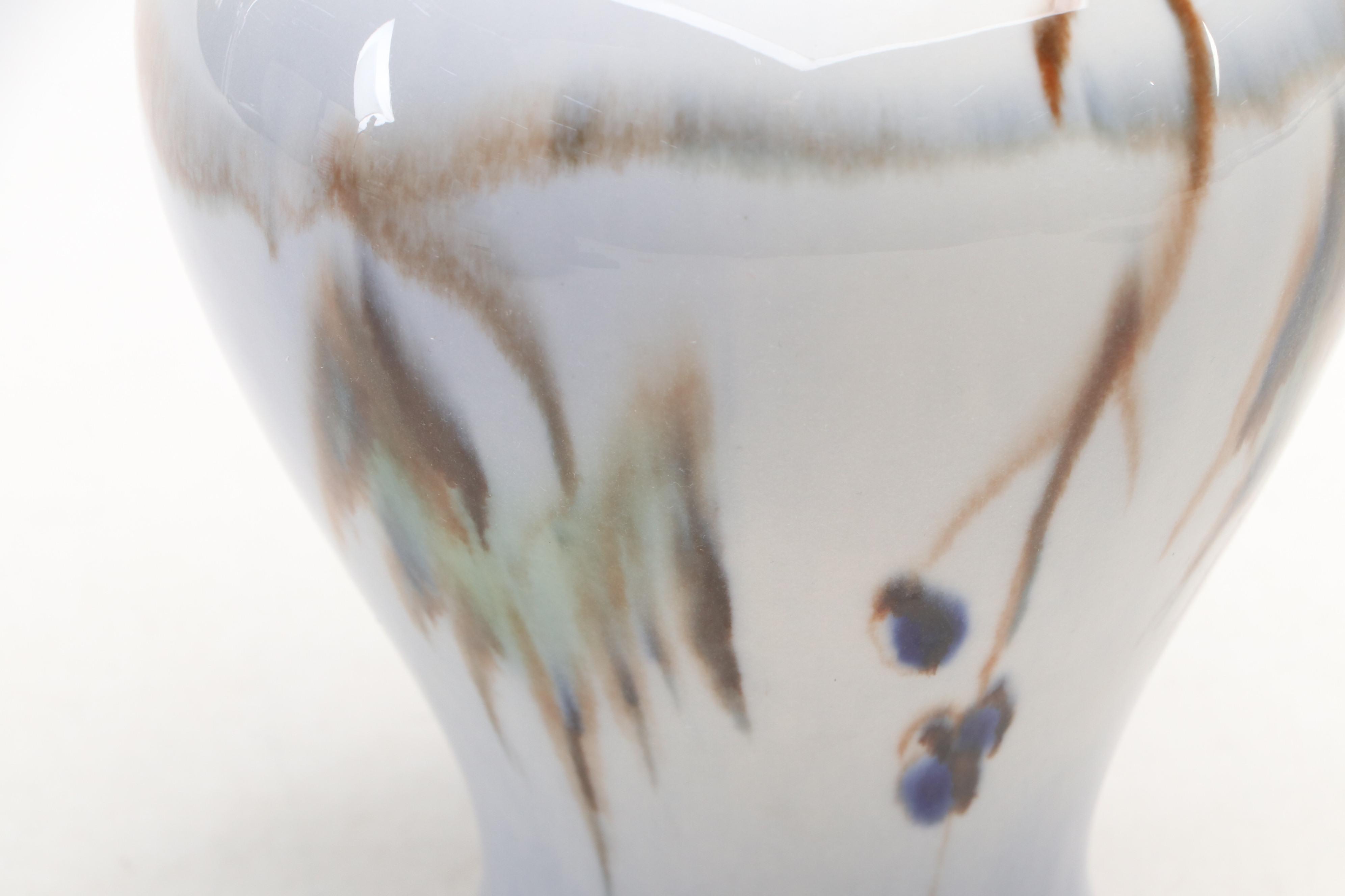 Francis Joseph Von Tury with Other Art Pottery Vase and Scandinavian Tine Box