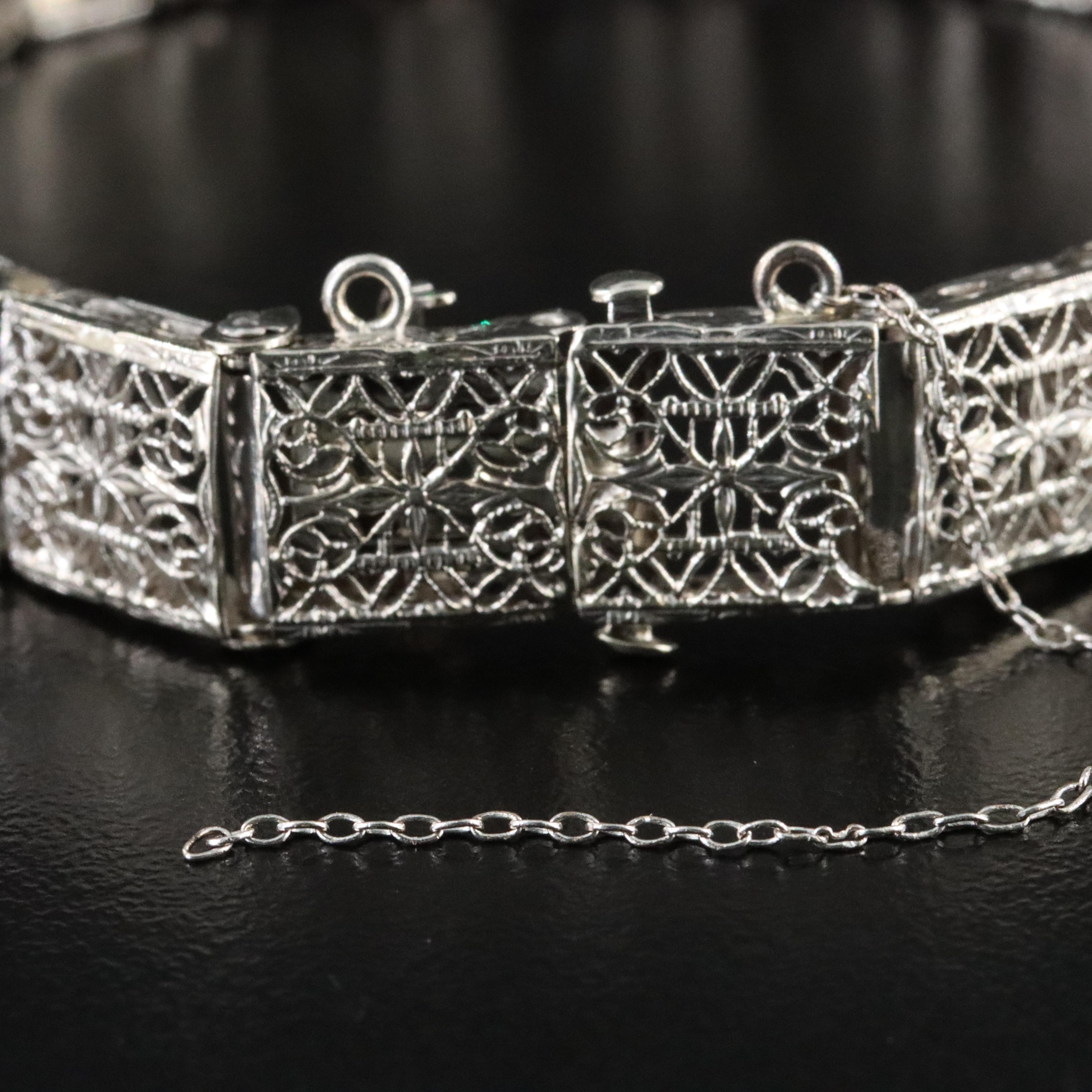 Art Deco 14K 2.43 CTW Diamond Line Bracelet