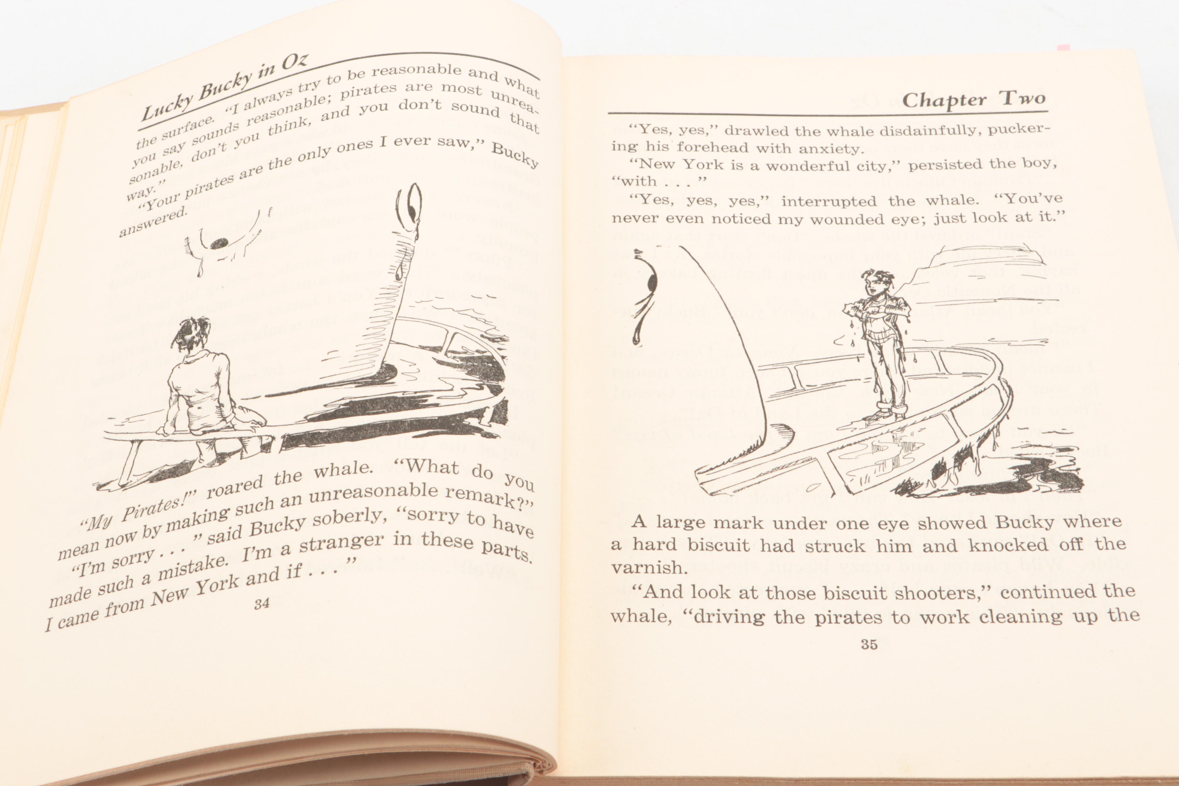 John R. Neill Illustrated "Lucky Bucky in Oz" by John R. Neill, circa 1946