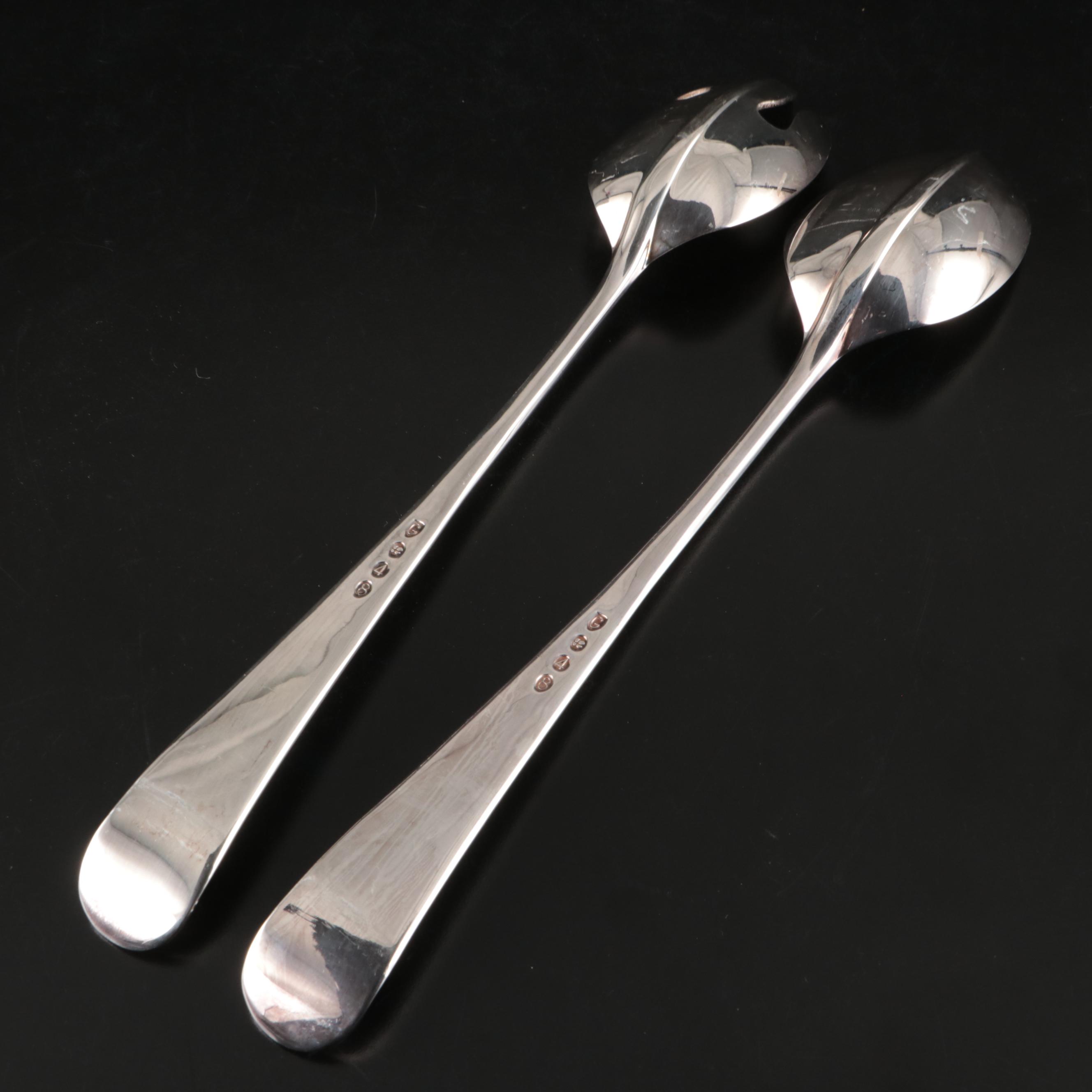 Gorham Silver "Hispana" Silver Plate Tray with Salad Set and Candle Snuffer