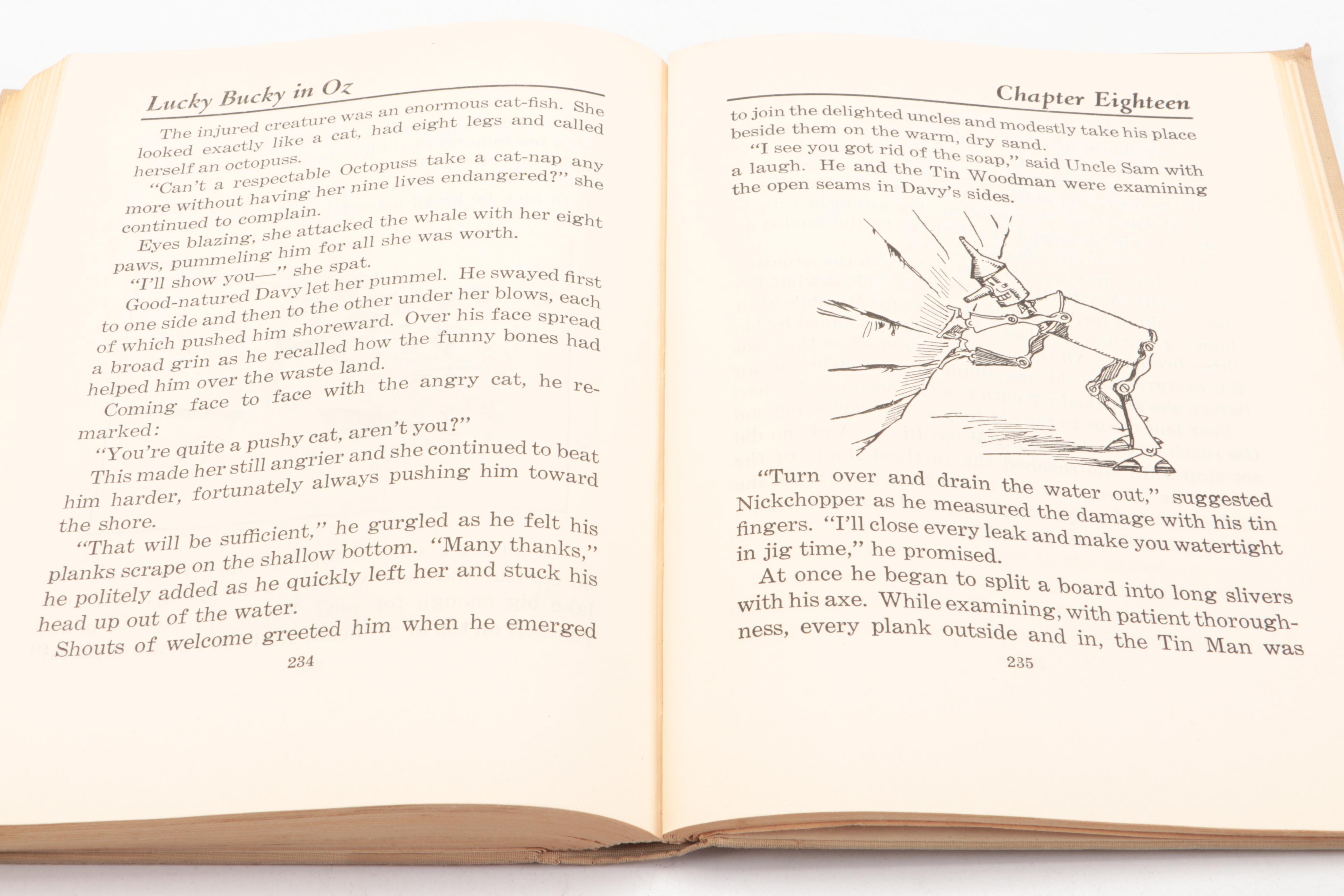 John R. Neill Illustrated "Lucky Bucky in Oz" by John R. Neill, circa 1946