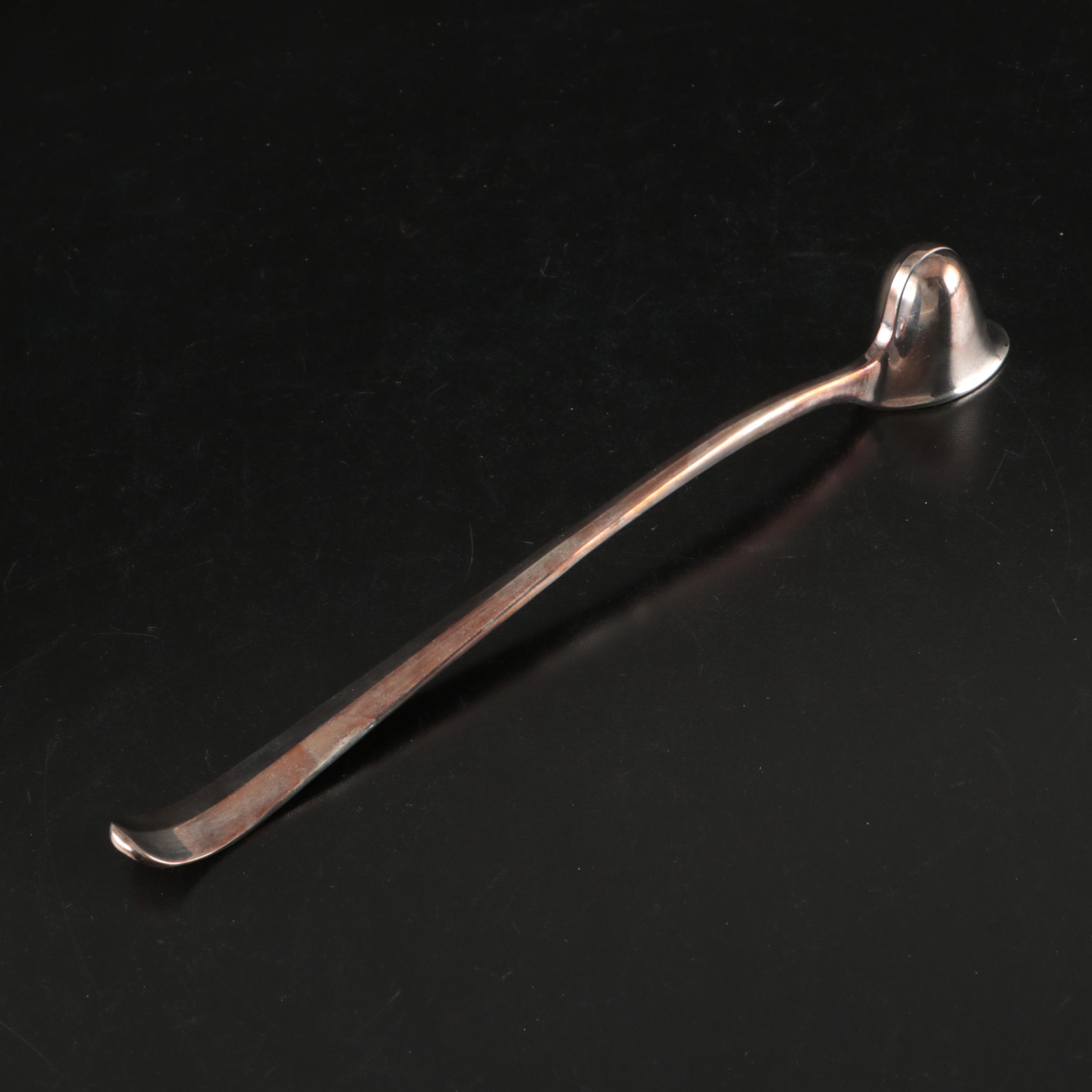 Gorham Silver "Hispana" Silver Plate Tray with Salad Set and Candle Snuffer