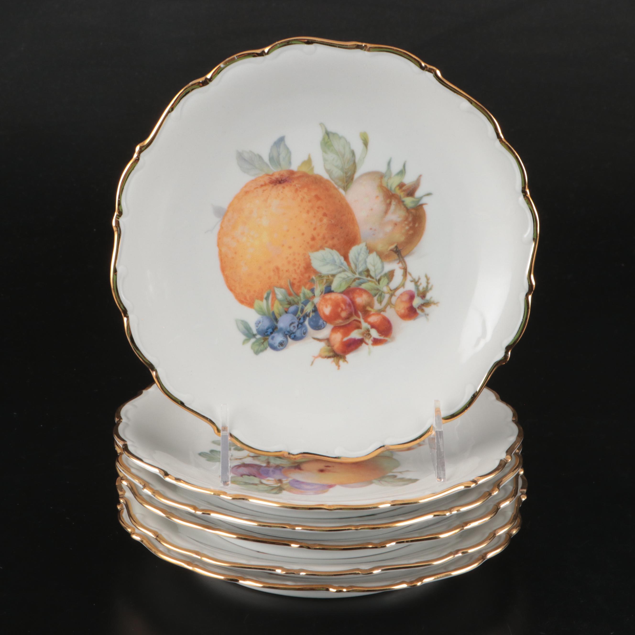 Schumman-Bavaria Porcelain Salad Plates with Hoan Baking Dish