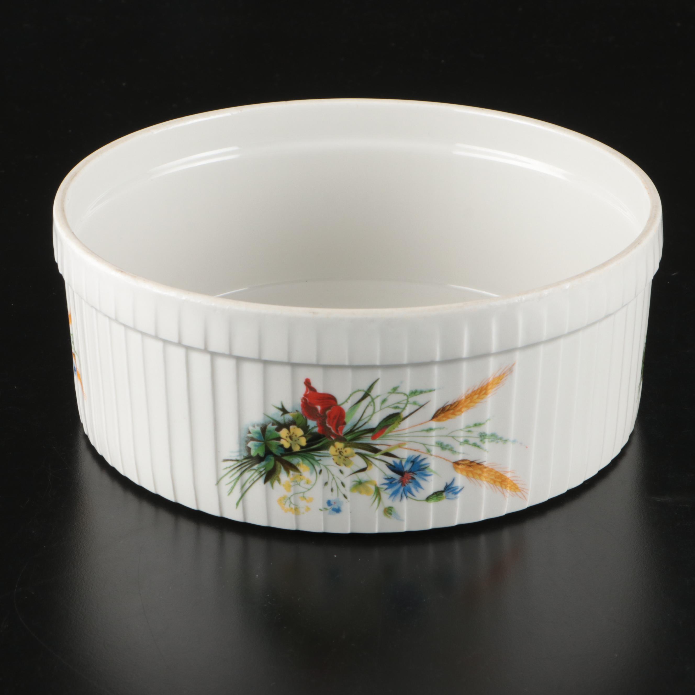 Schumman-Bavaria Porcelain Salad Plates with Hoan Baking Dish