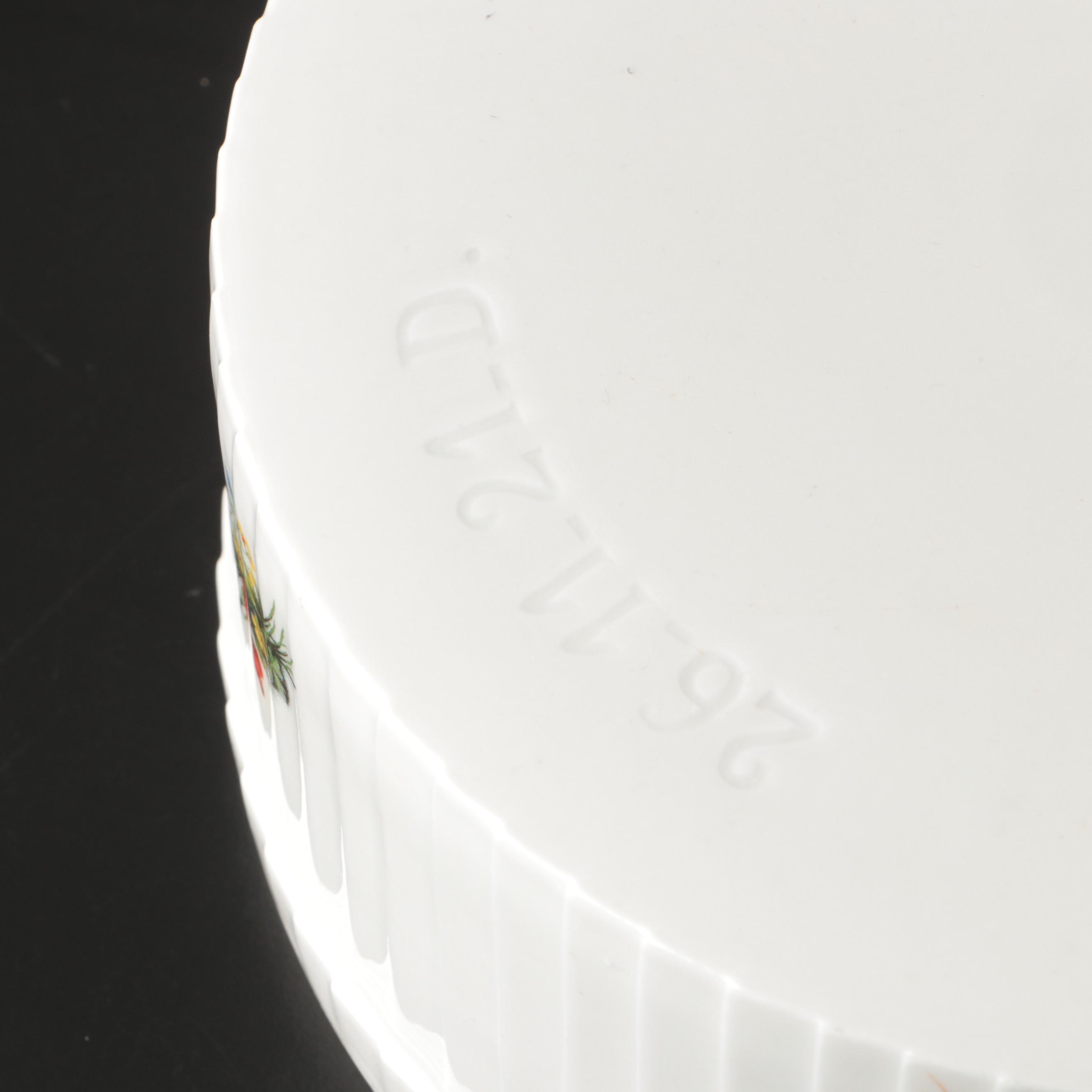 Schumman-Bavaria Porcelain Salad Plates with Hoan Baking Dish