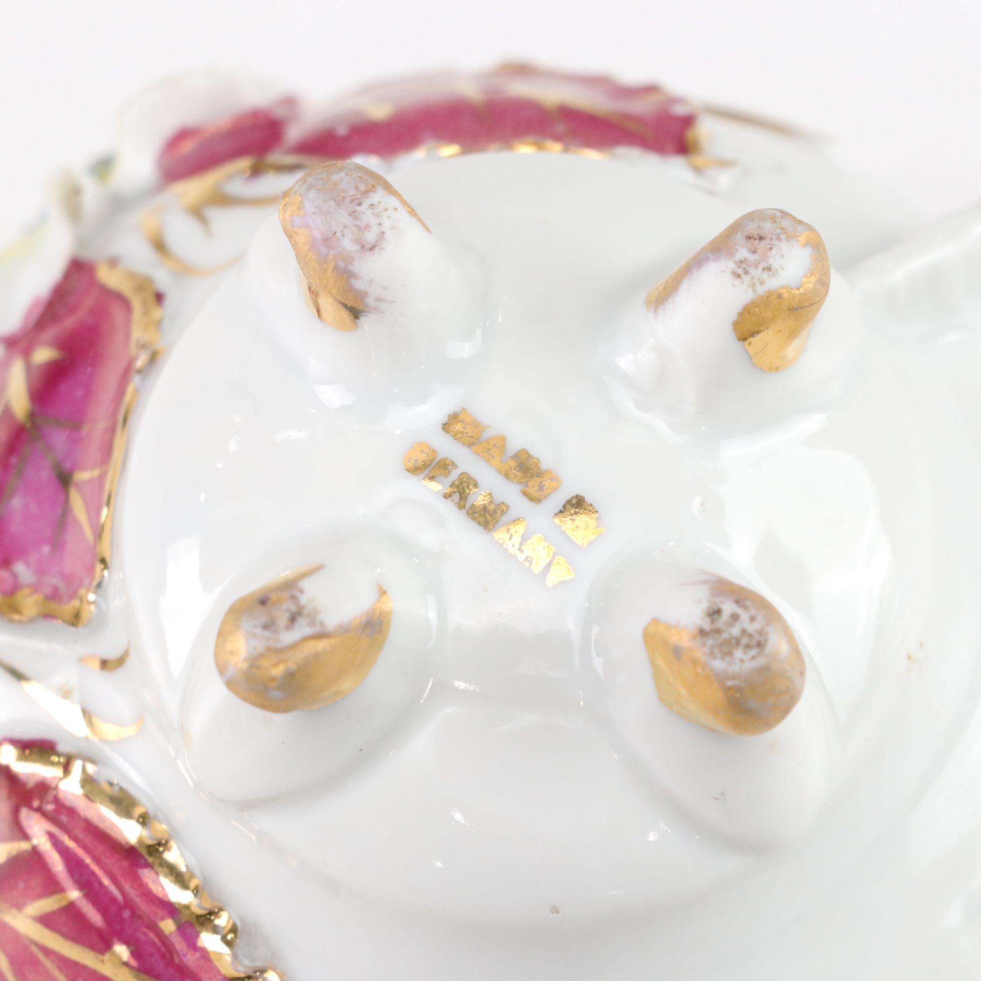 German Gilt Porcelain Sugar Bowls & More, Early to Mid-20th C.