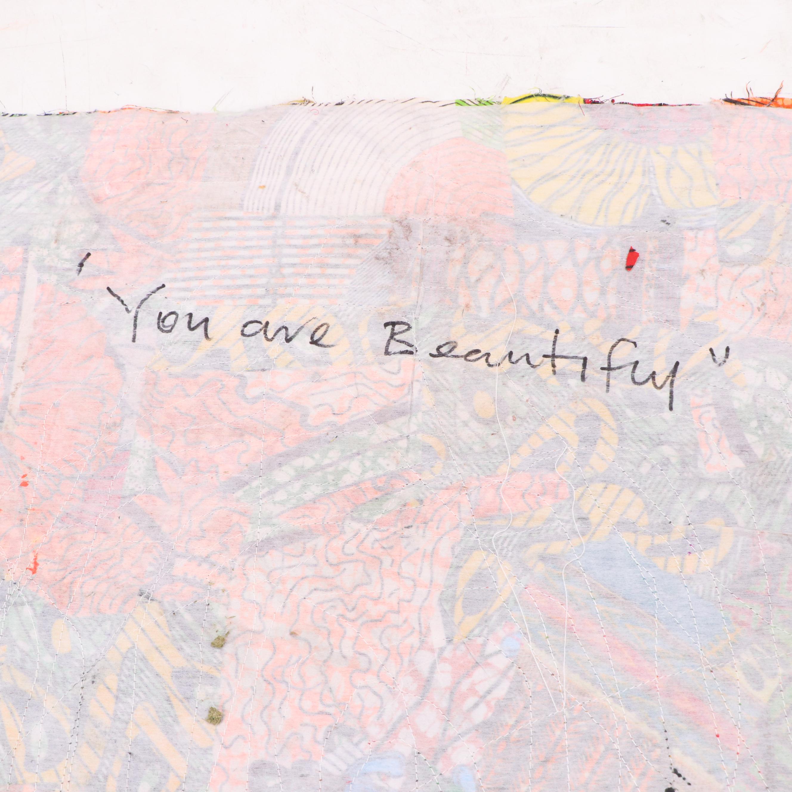 Abiola Idowu Stylized Collage Portrait "You Are Beautiful," 2023