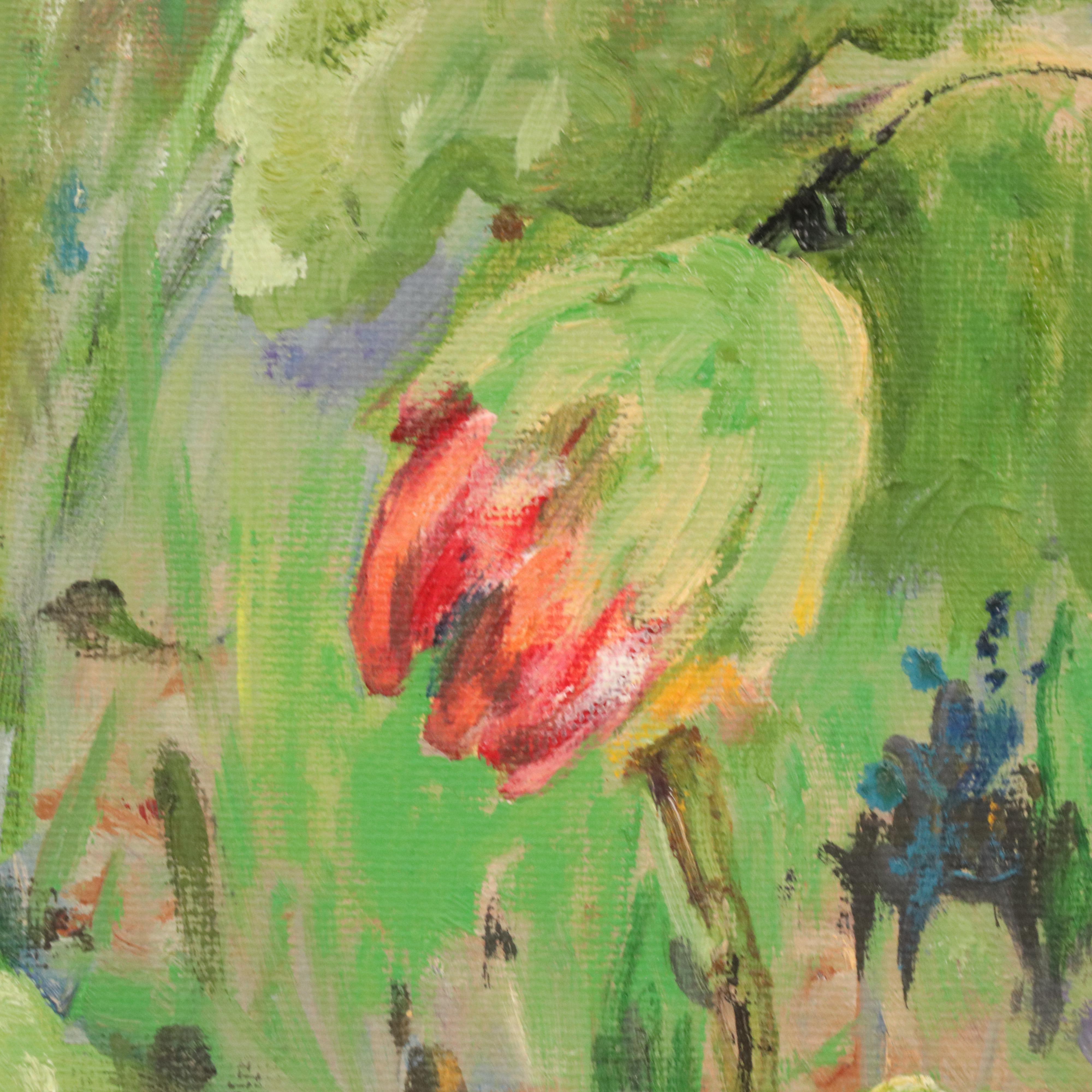 Sue Ernest Garden Oil Painting