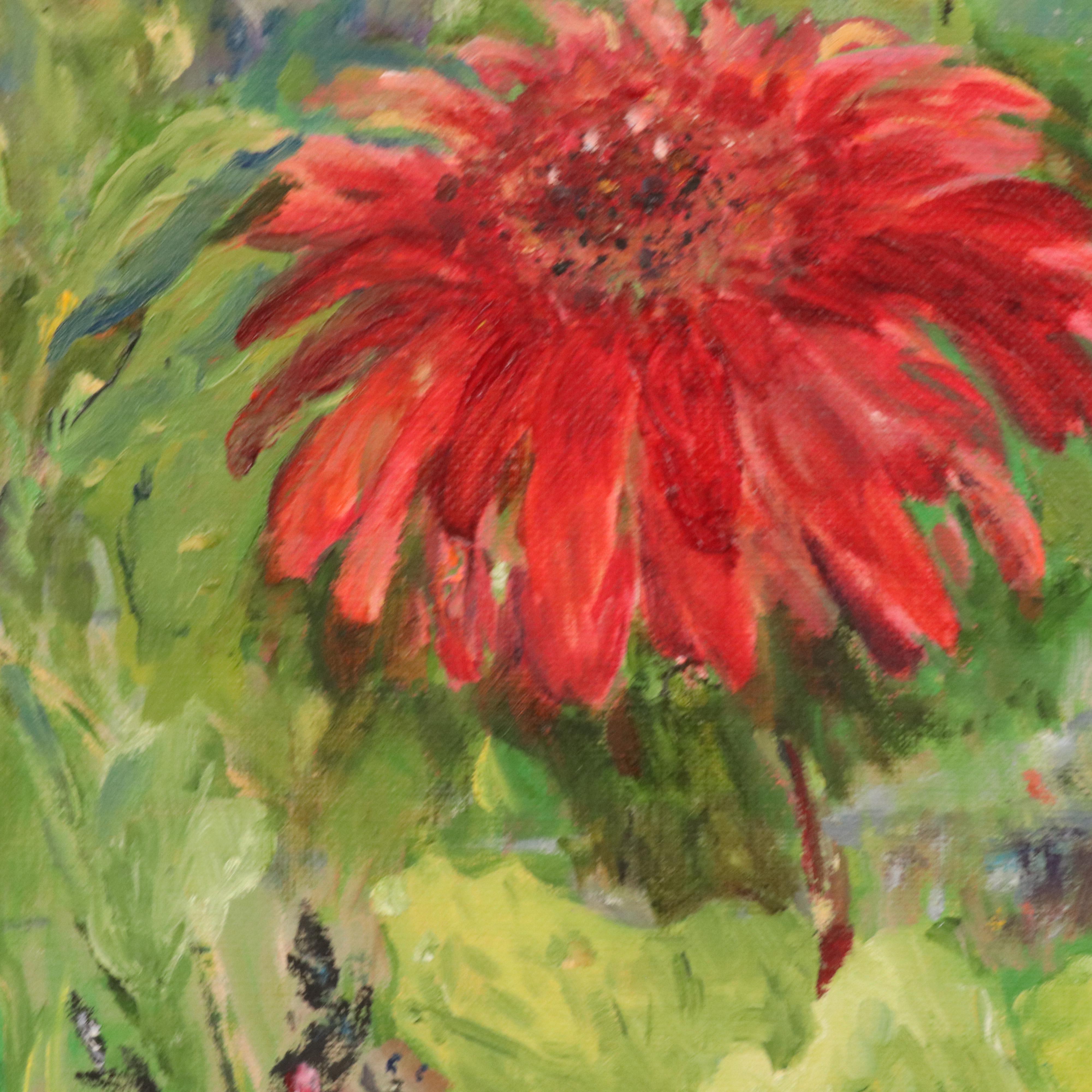 Sue Ernest Garden Oil Painting