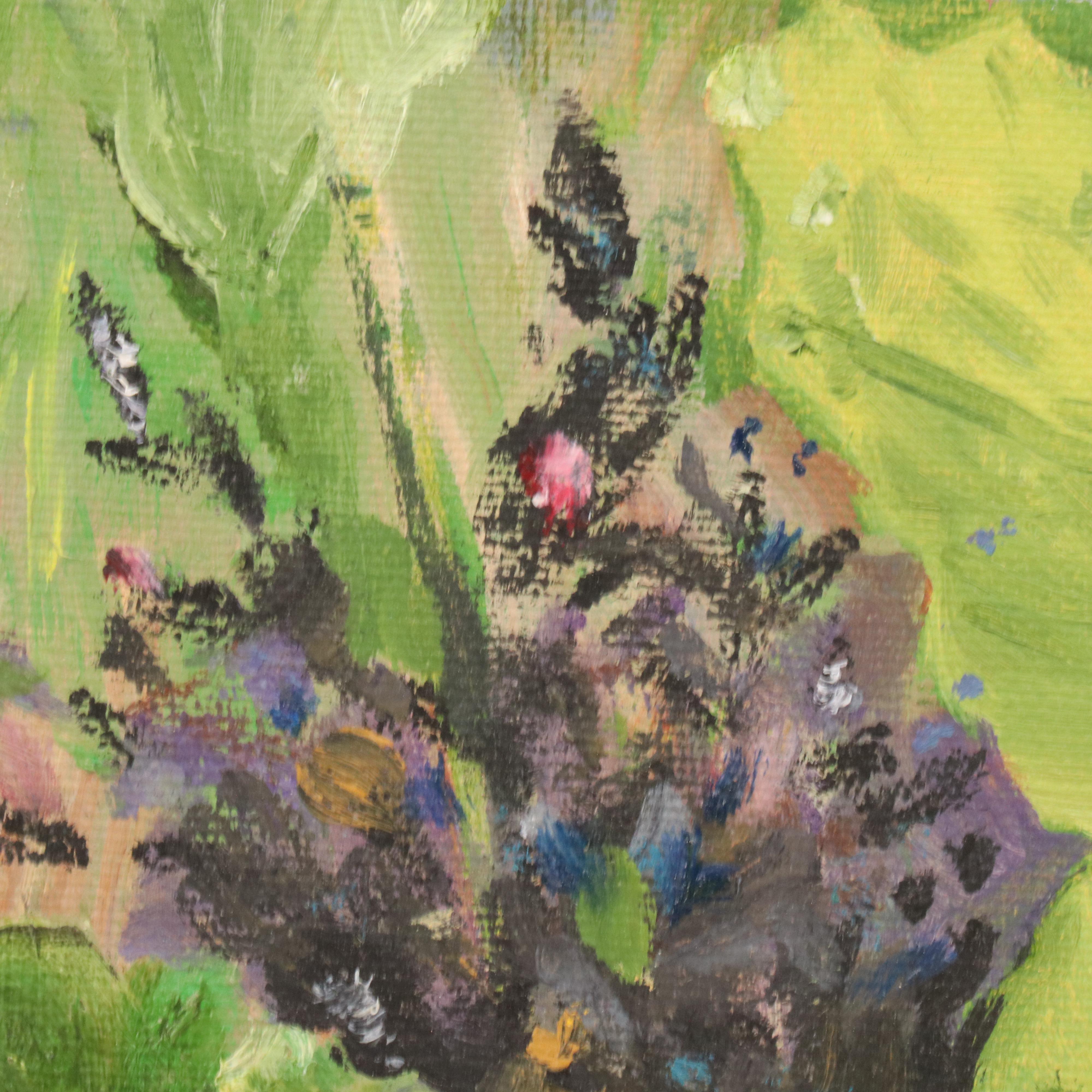 Sue Ernest Garden Oil Painting