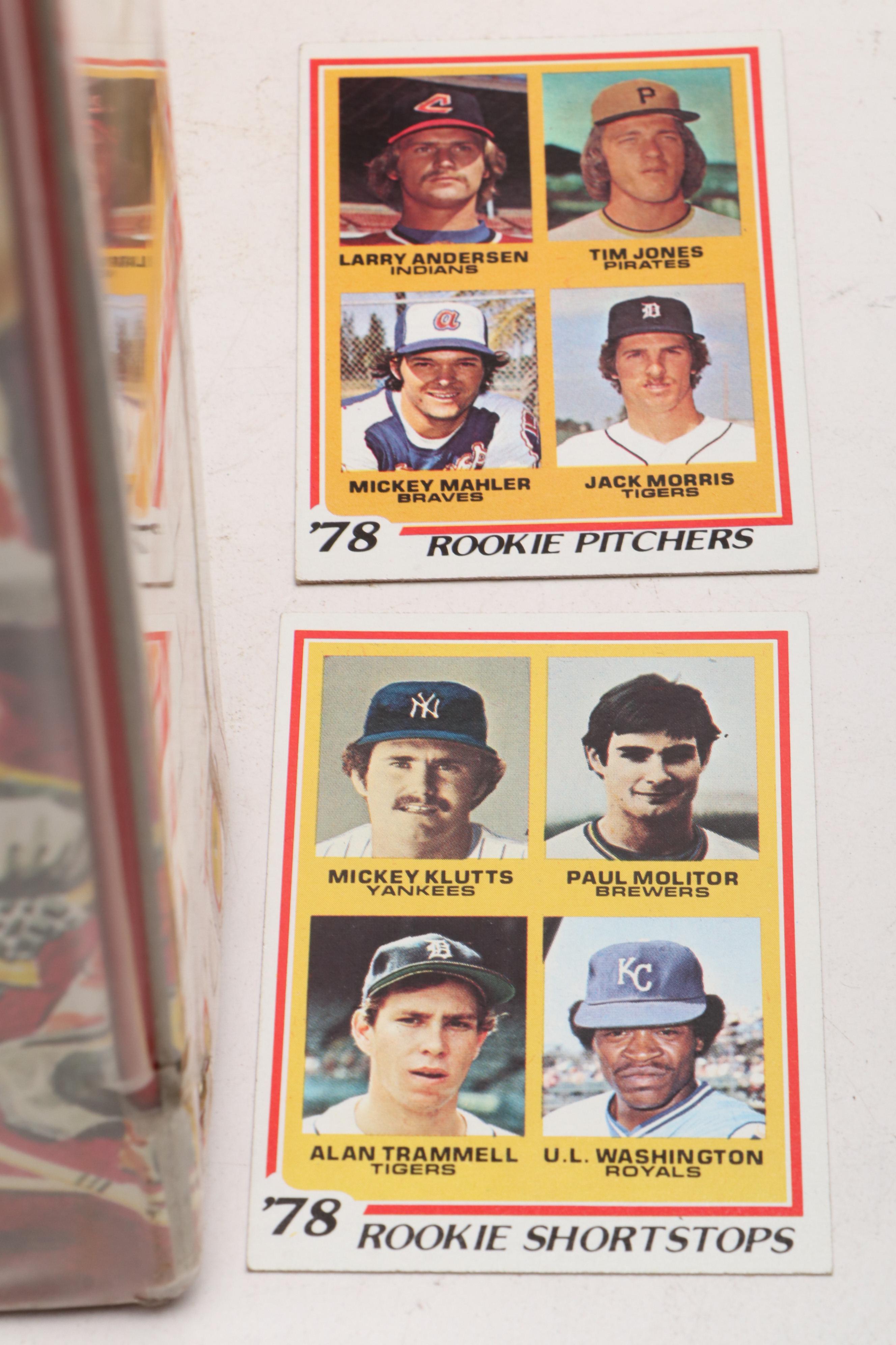 Topps with Other Baseball Card Featuring Rickey Henderson & Kirk Gibson Rookies