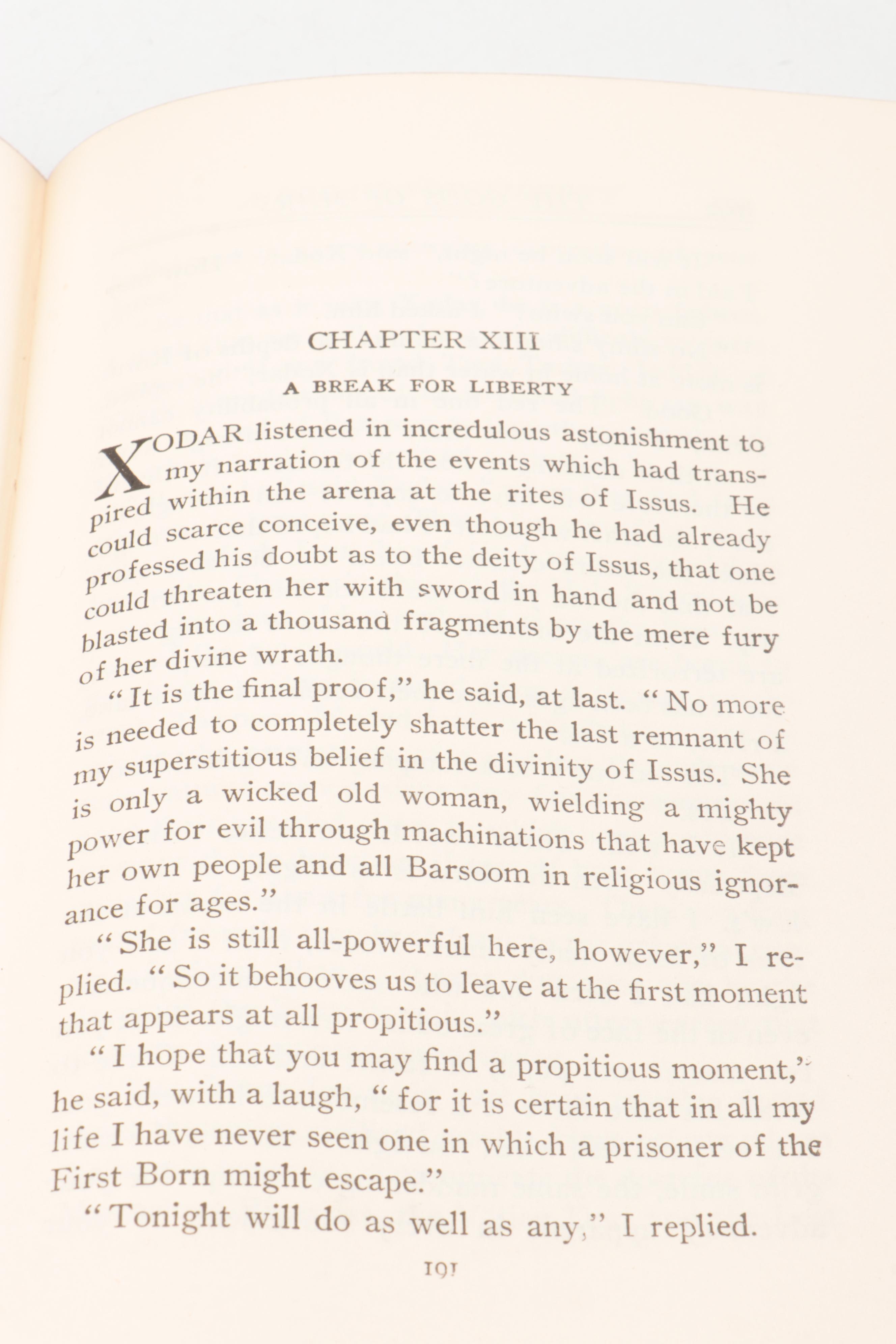 "A Princess of Mars" and More Books by Edgar Rice Burroughs, Mid-20th Century