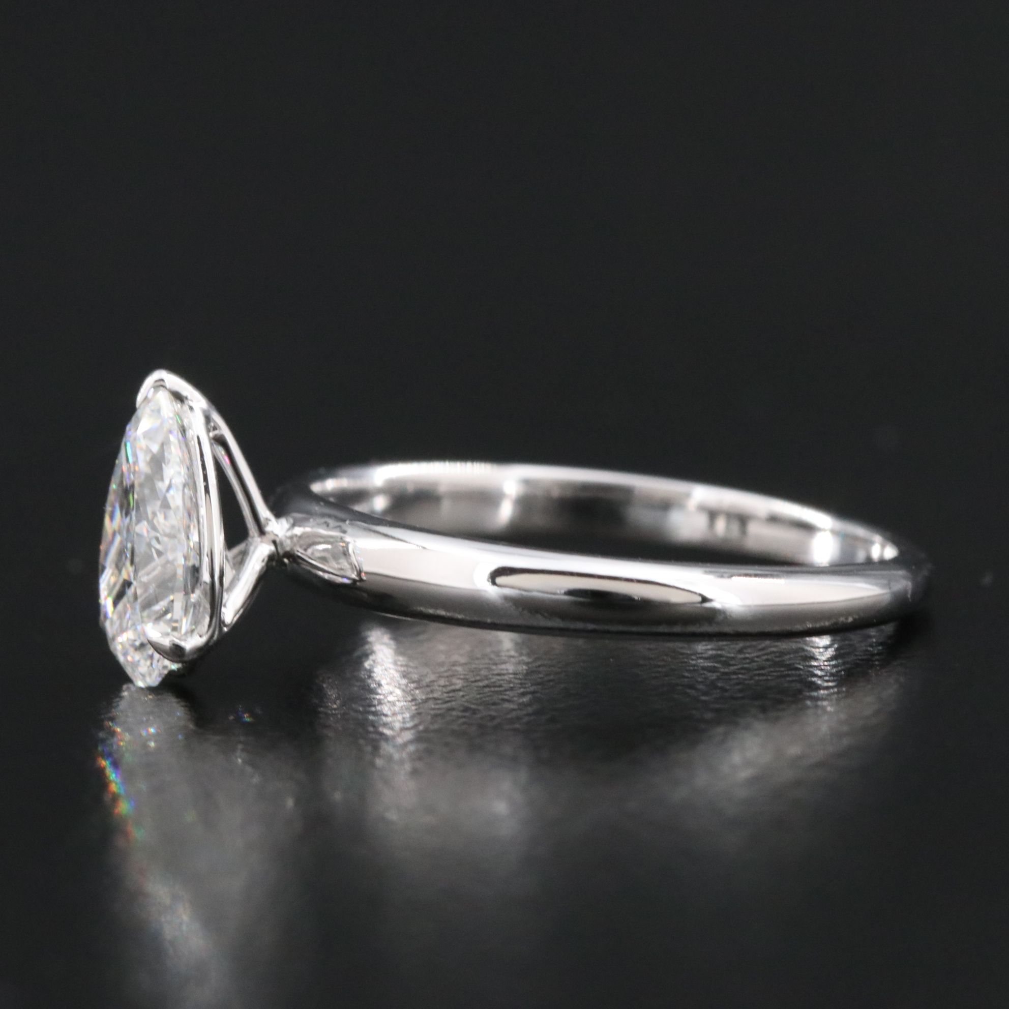 14K 1.11 CT Lab Grown Diamond Solitaire Ring