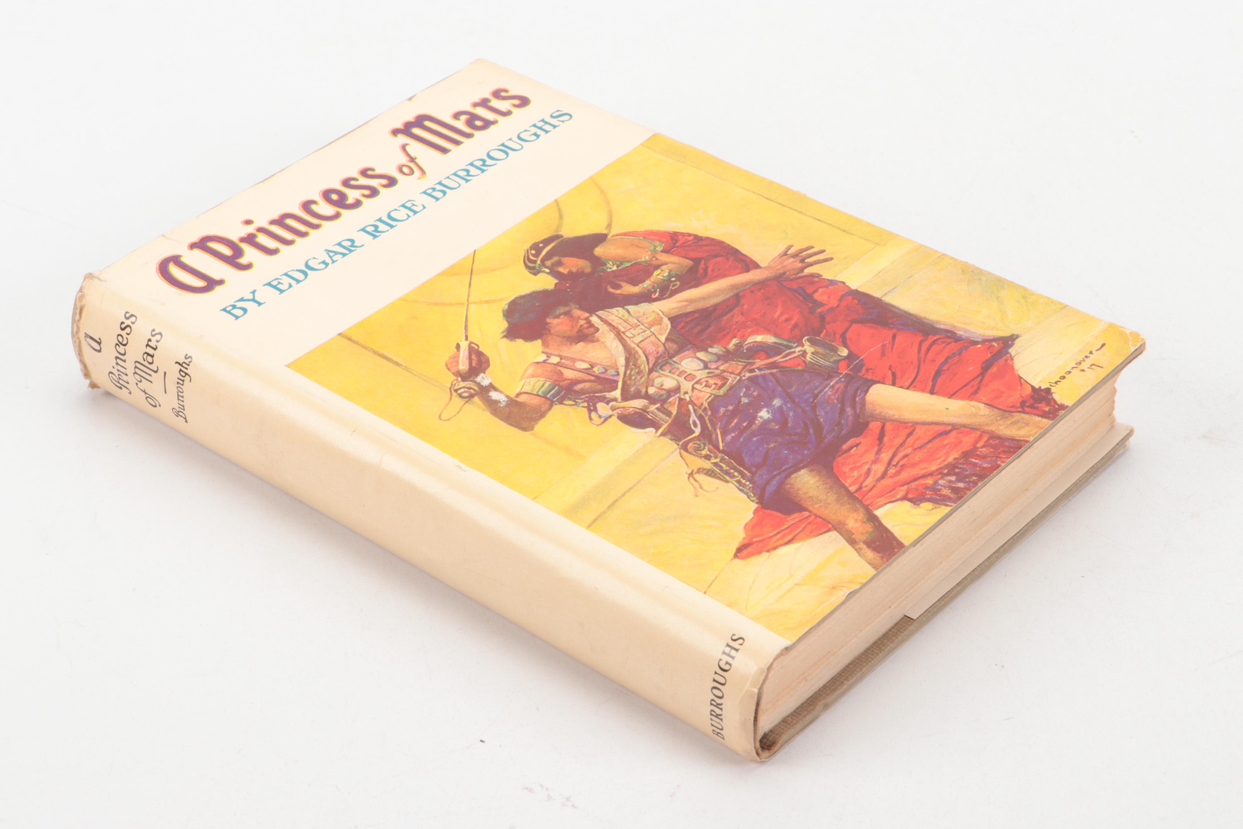 "A Princess of Mars" and More Books by Edgar Rice Burroughs, Mid-20th Century