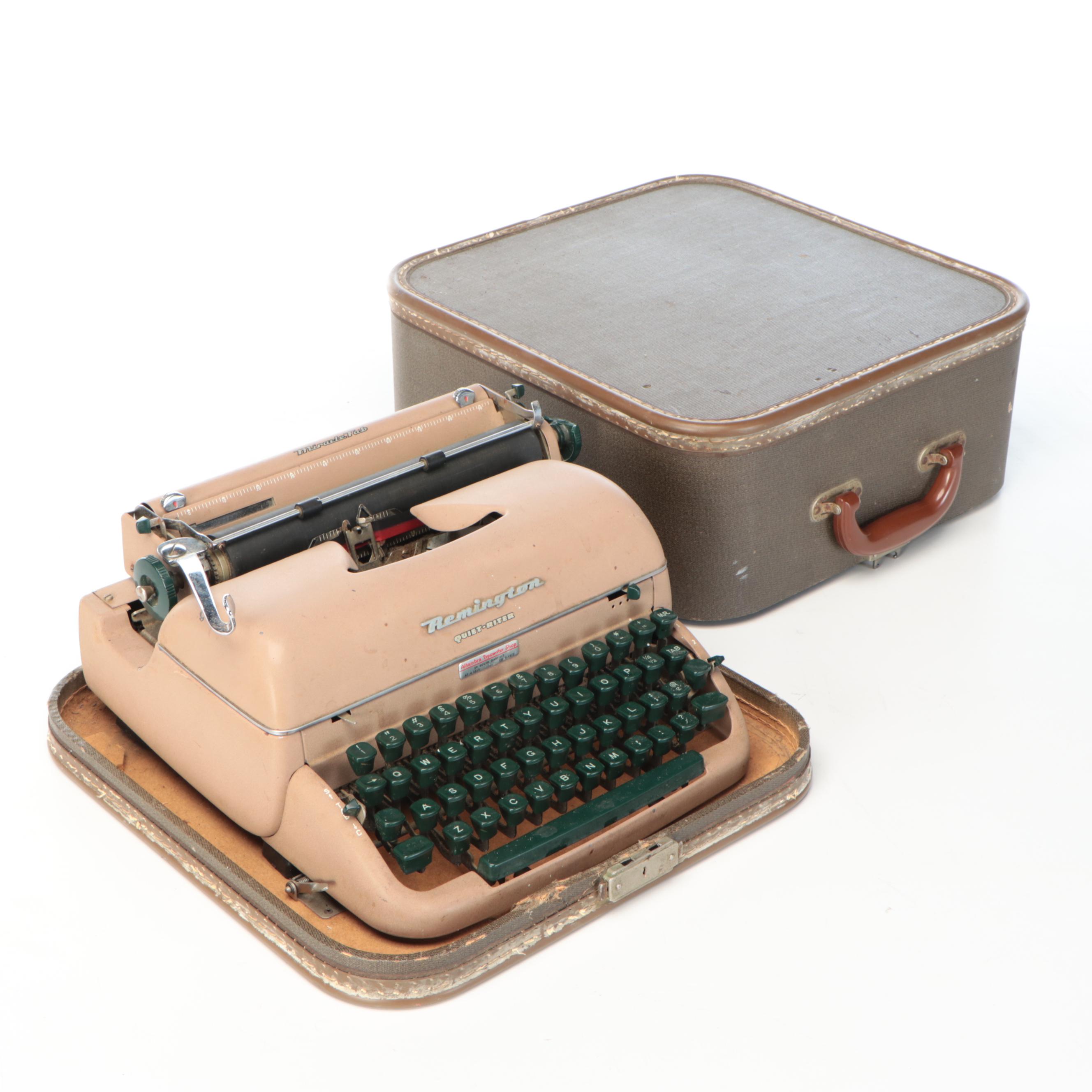 Remington Quiet-Riter Miracle Tab Portable Typewriter, Mid-20th Century