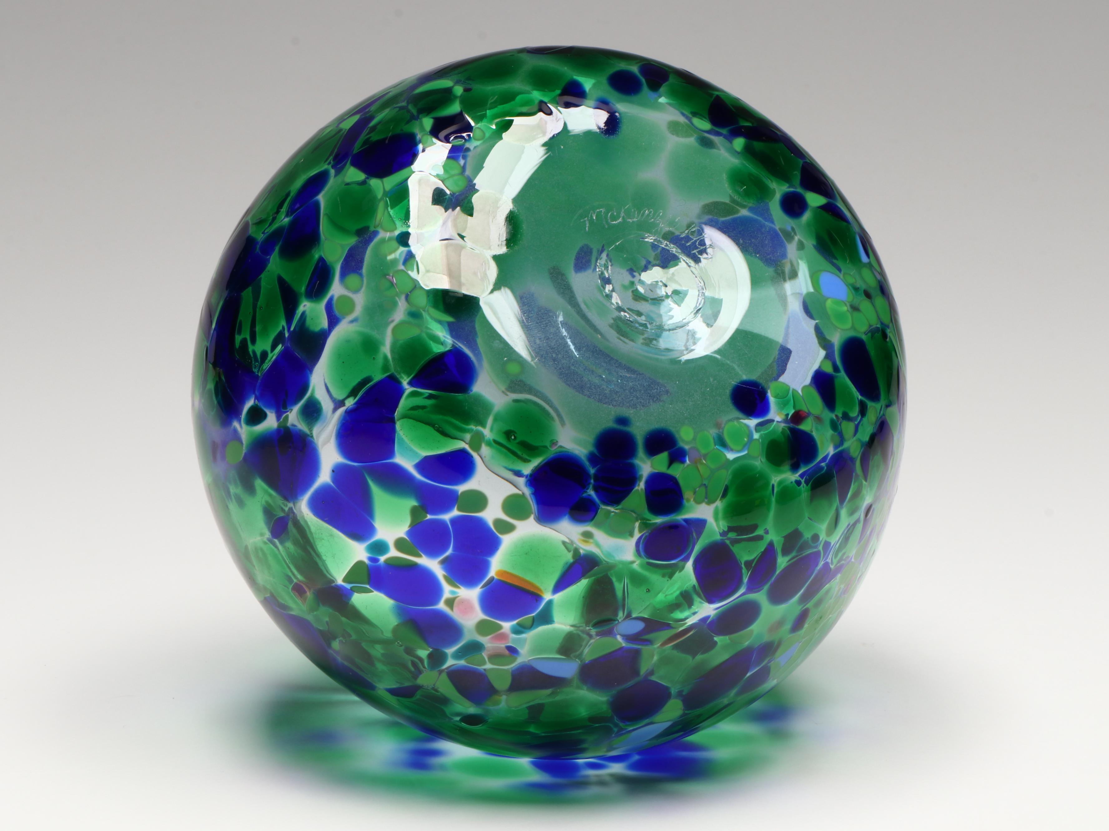 Vicke Lindstrand for Kosta Blue Spiral and Other Art Glass Vases