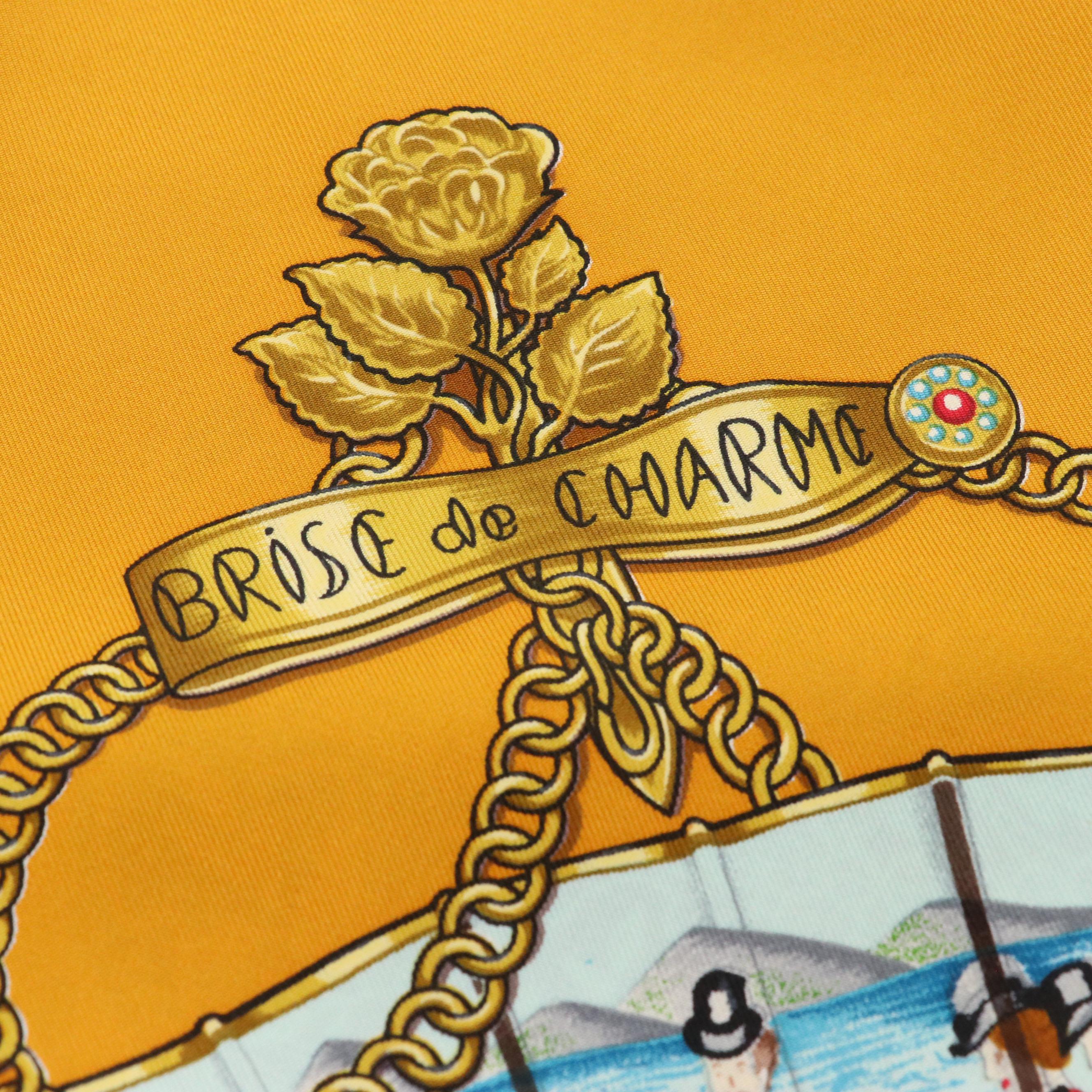 Hermès "Brise de Charme" Scarf 90 in Silk Twill