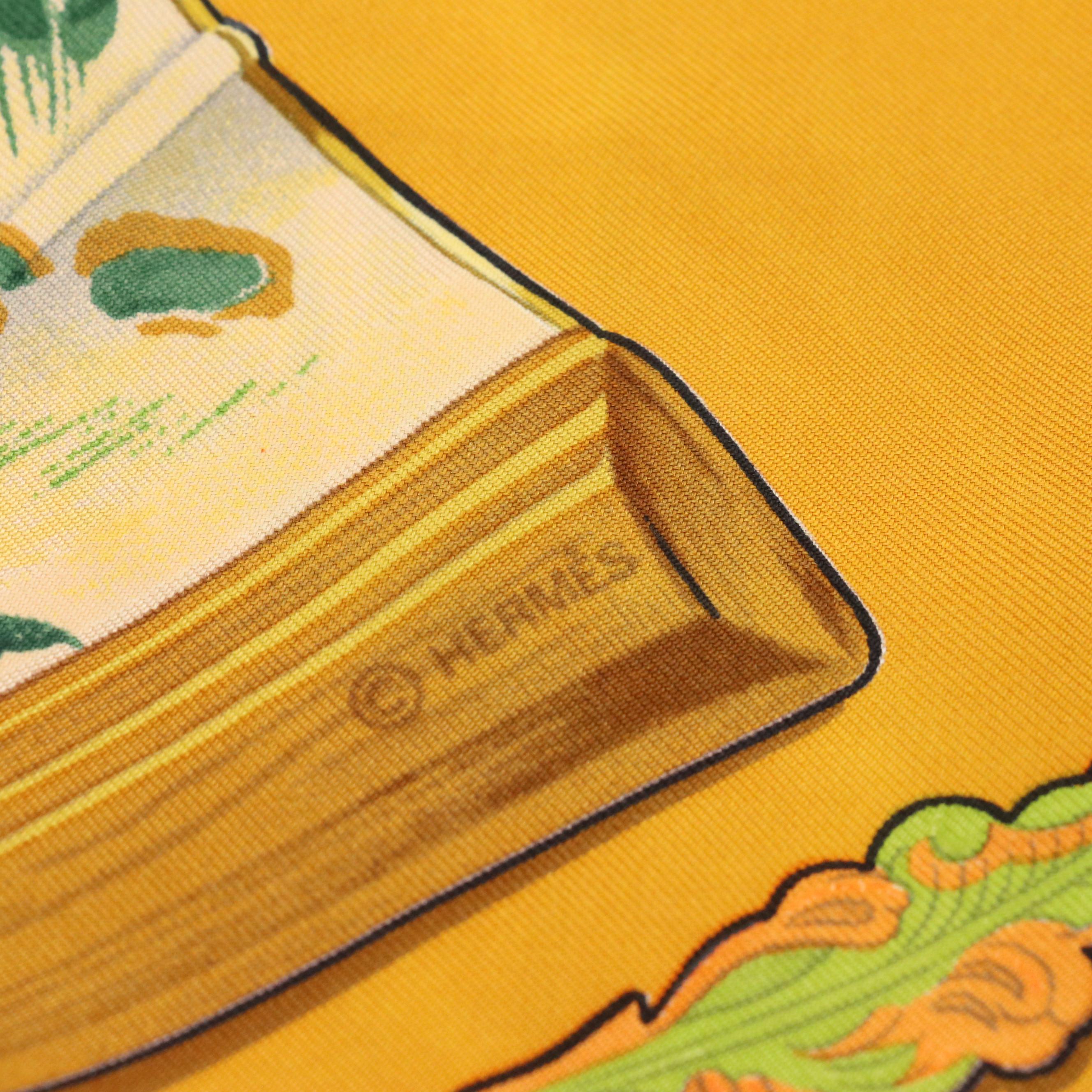 Hermès "Brise de Charme" Scarf 90 in Silk Twill