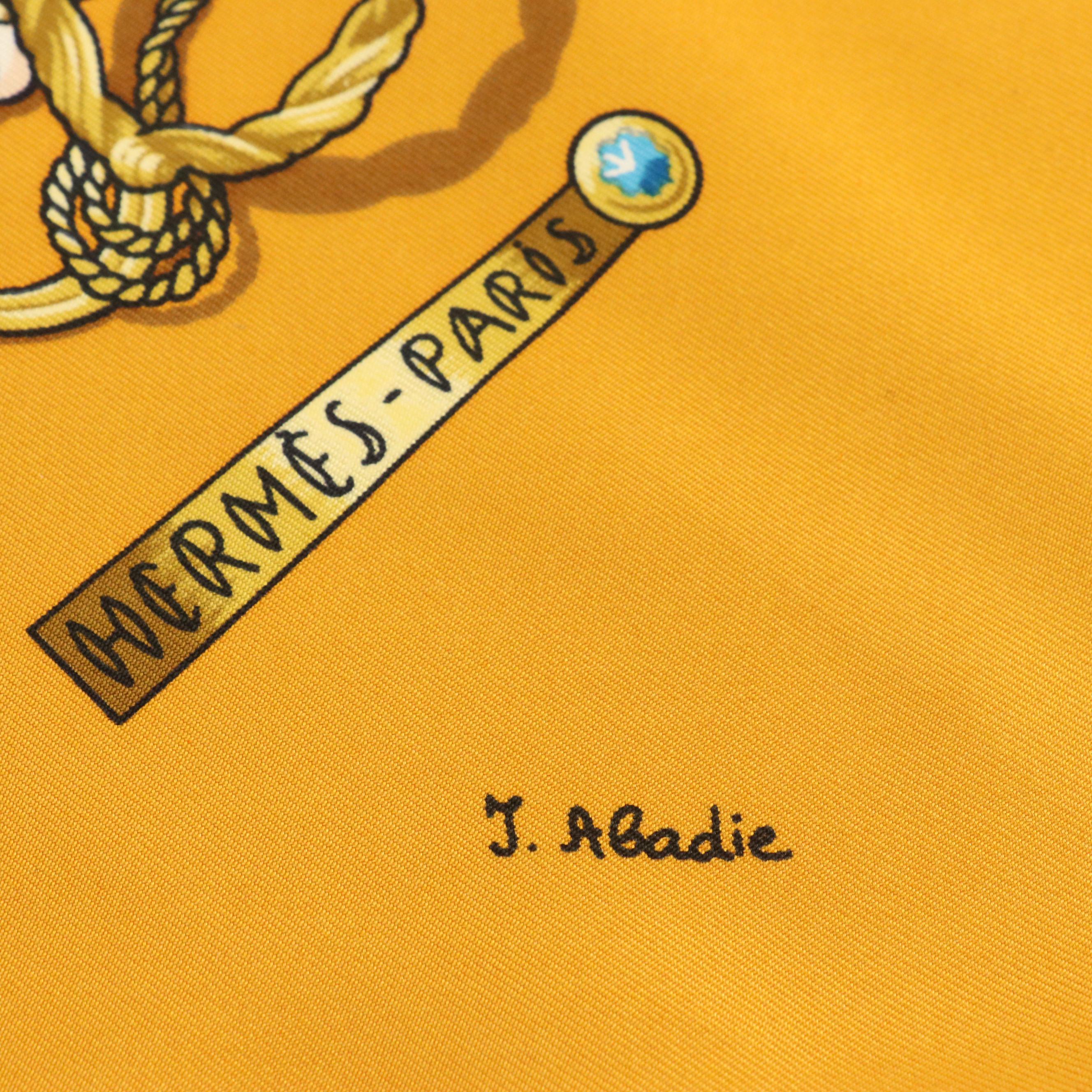 Hermès "Brise de Charme" Scarf 90 in Silk Twill