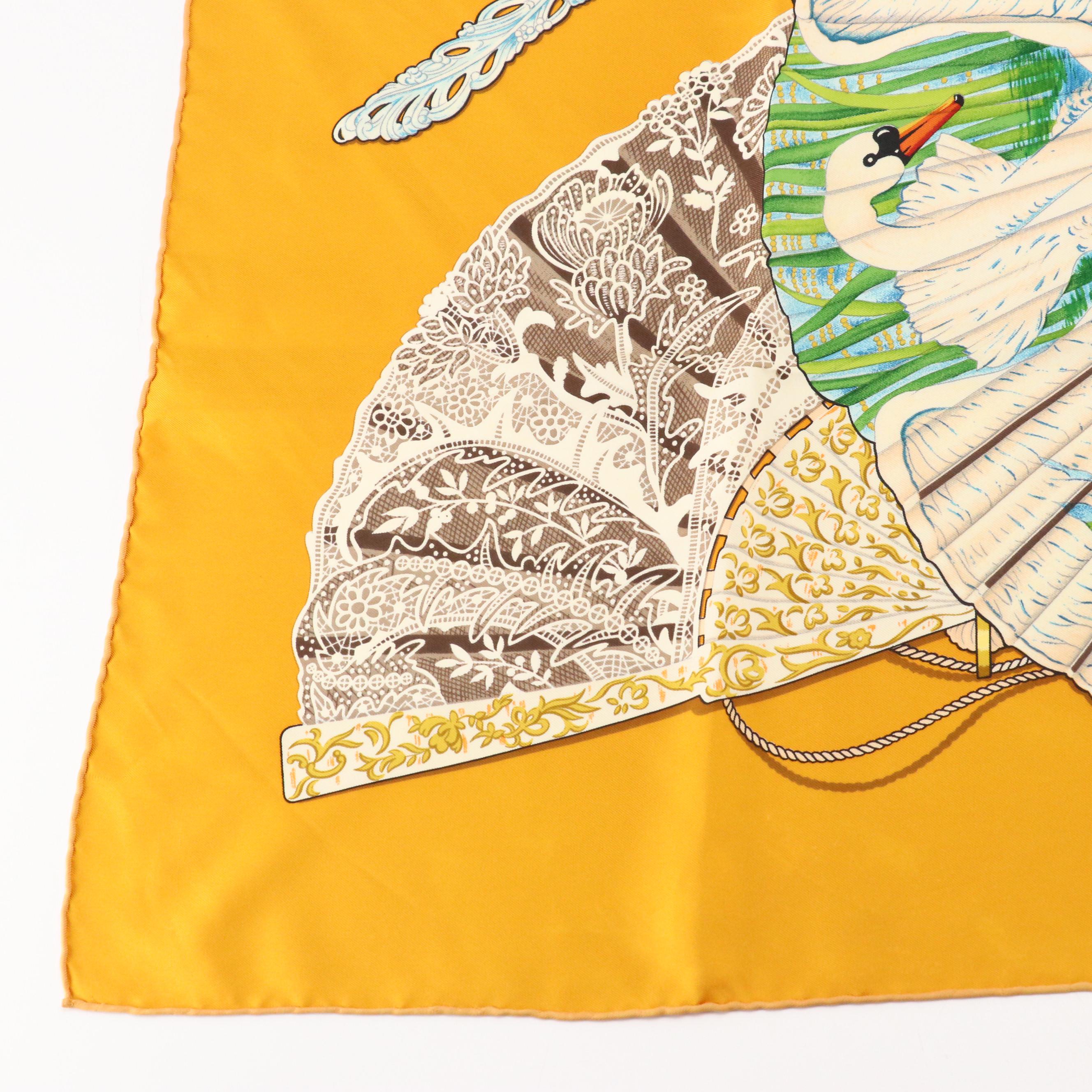 Hermès "Brise de Charme" Scarf 90 in Silk Twill