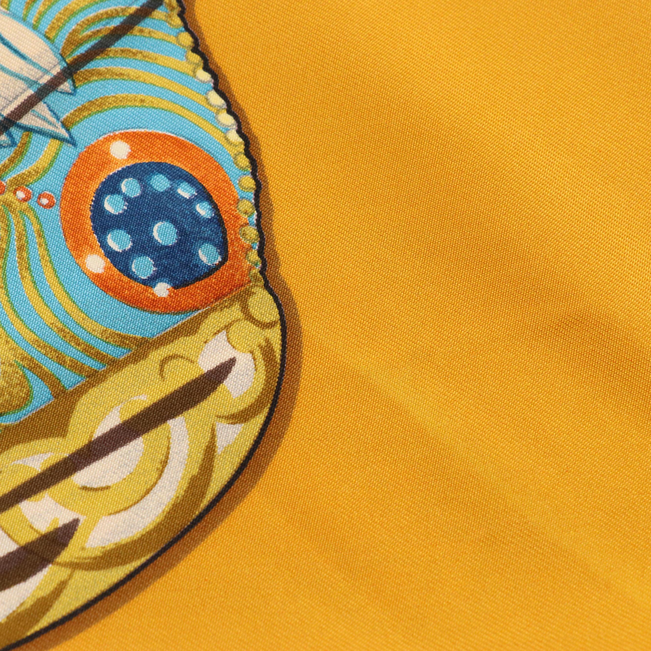 Hermès "Brise de Charme" Scarf 90 in Silk Twill