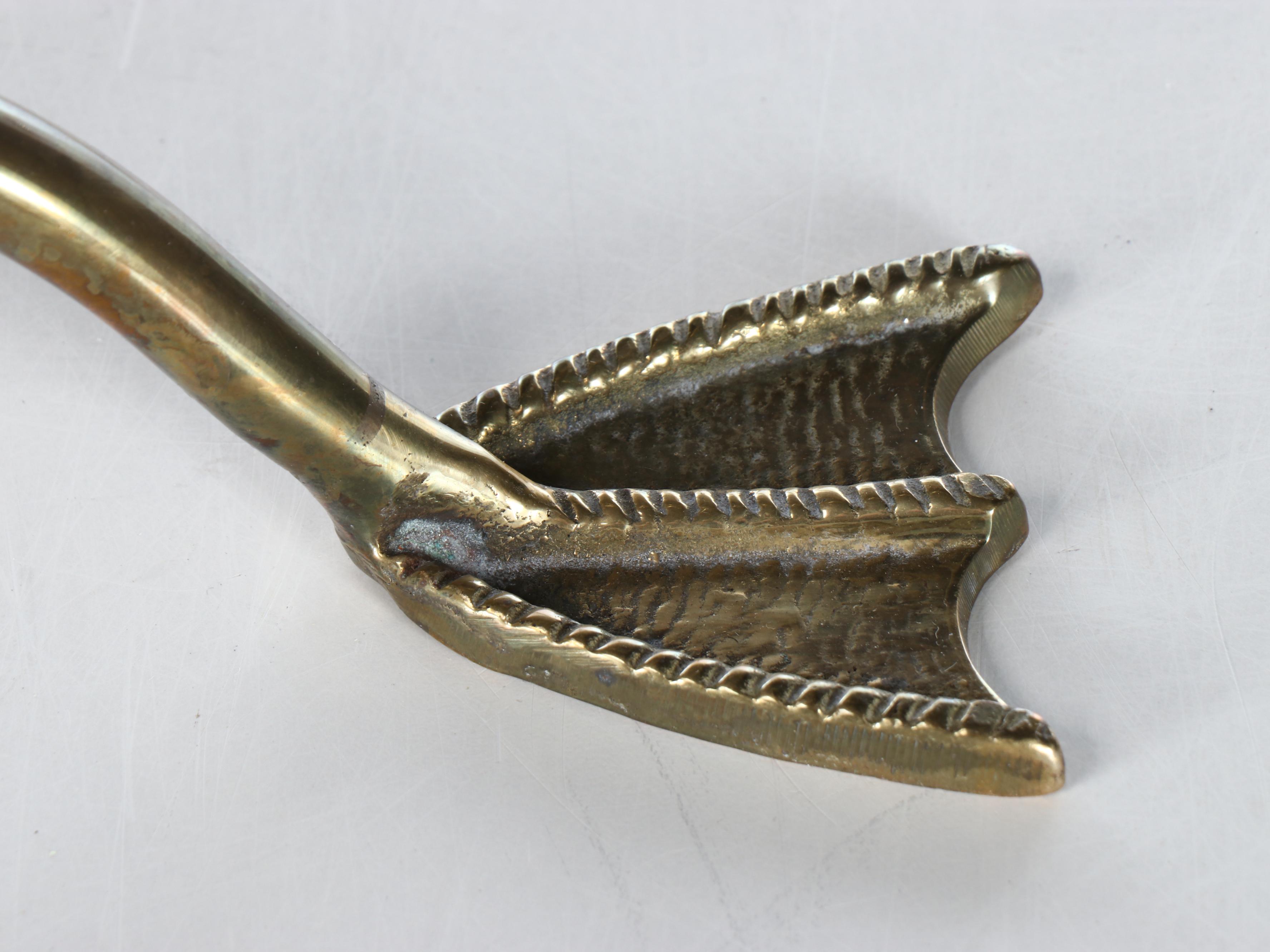 Maison Jensen Style Brass Swan Magazine Rack