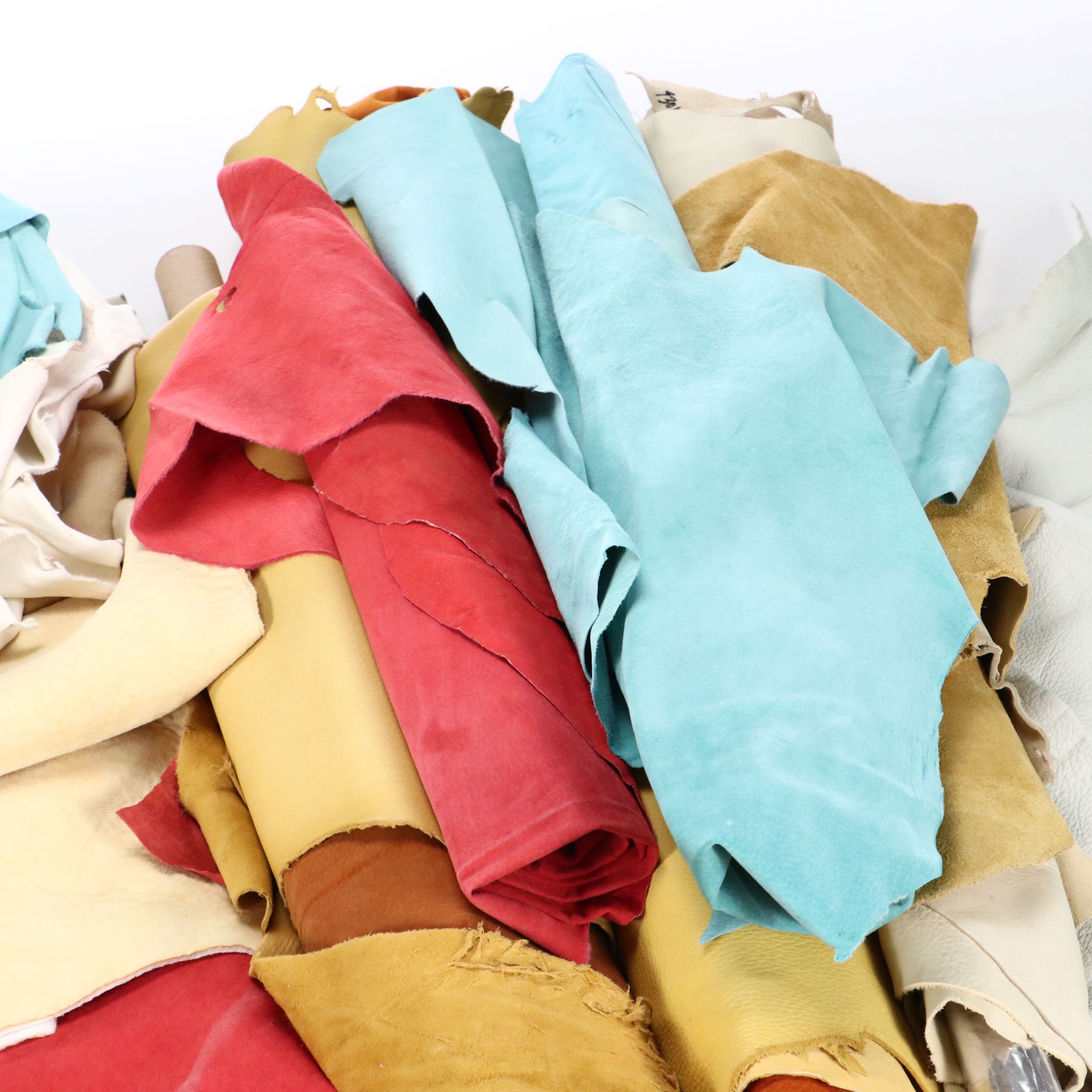 Assorted Leather Remnants and Pieces