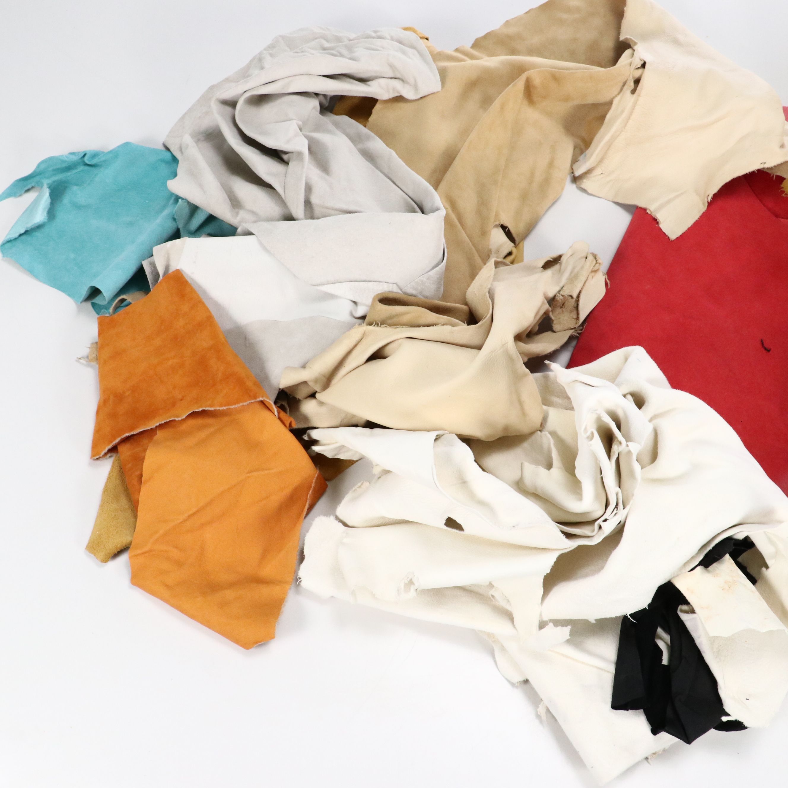 Assorted Leather Remnants and Pieces