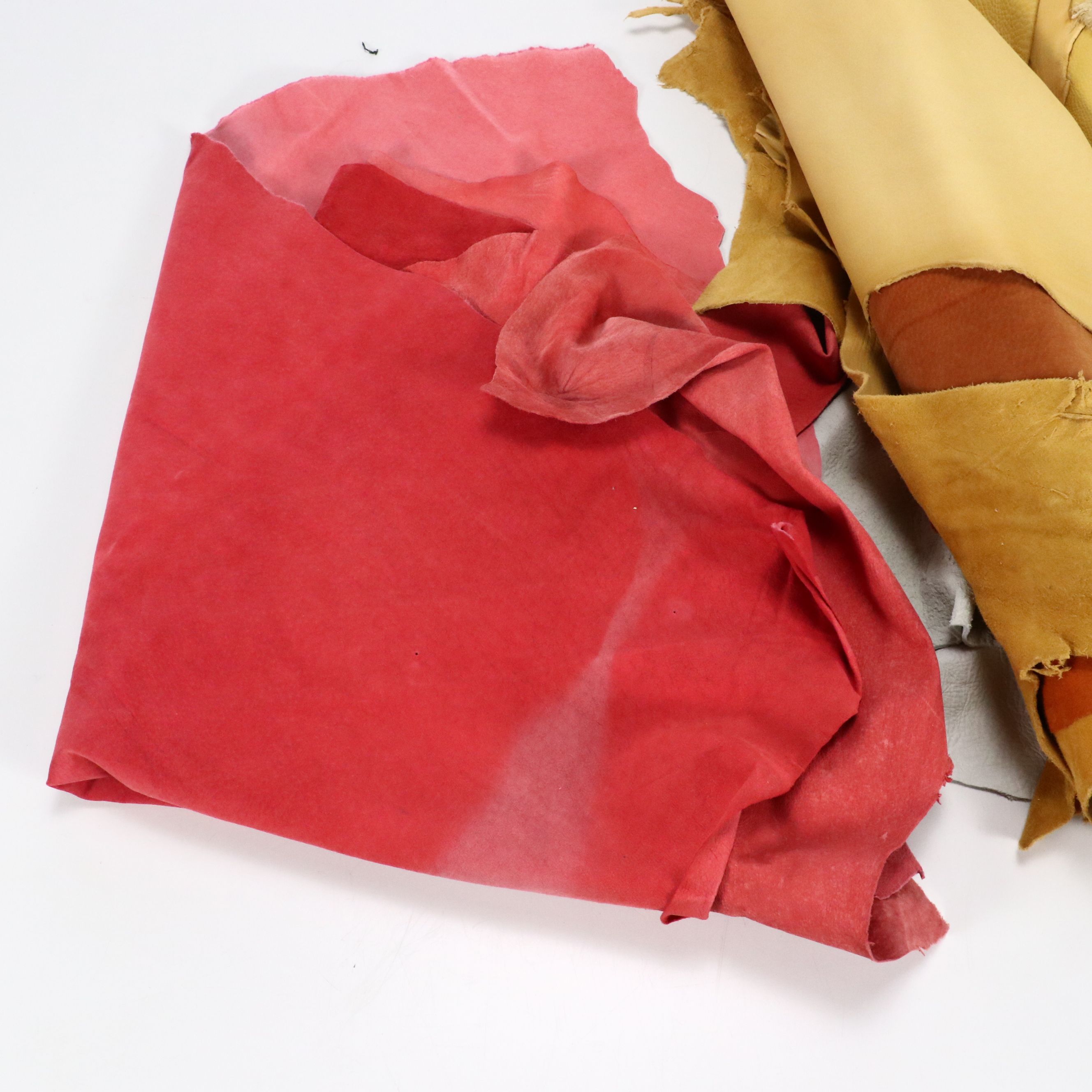 Assorted Leather Remnants and Pieces