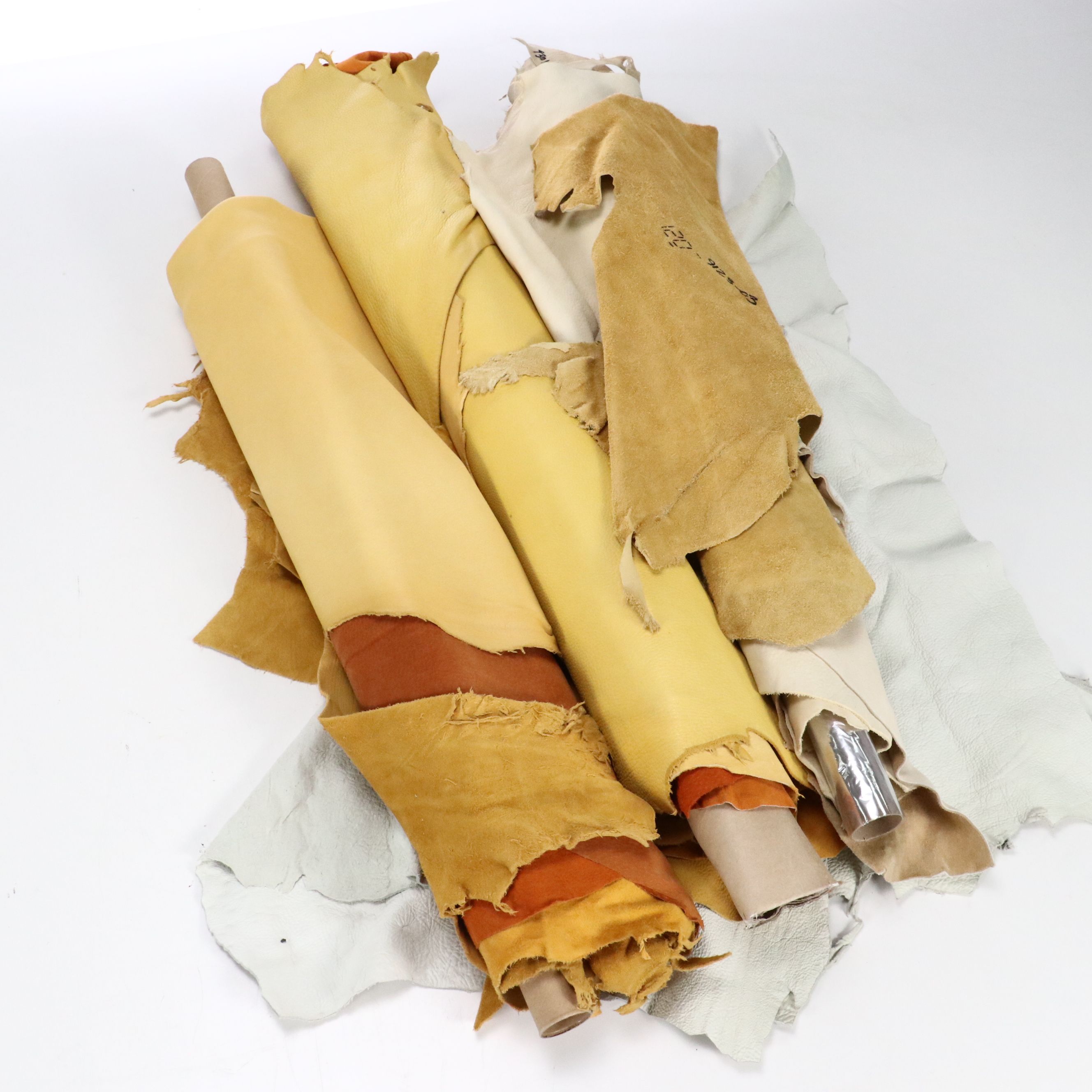 Assorted Leather Remnants and Pieces