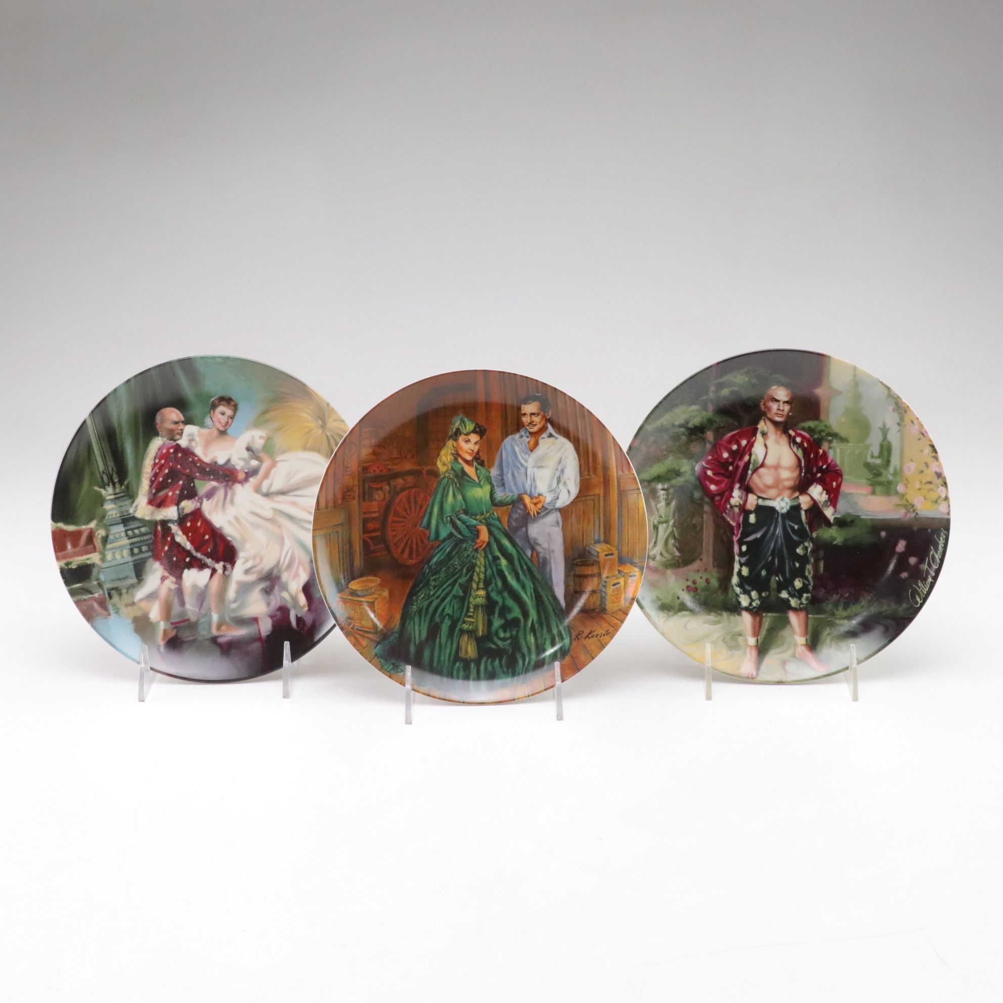 Edwin M. Knowles "Annie" Series in Collection of Movie Scene Plates, 1980s