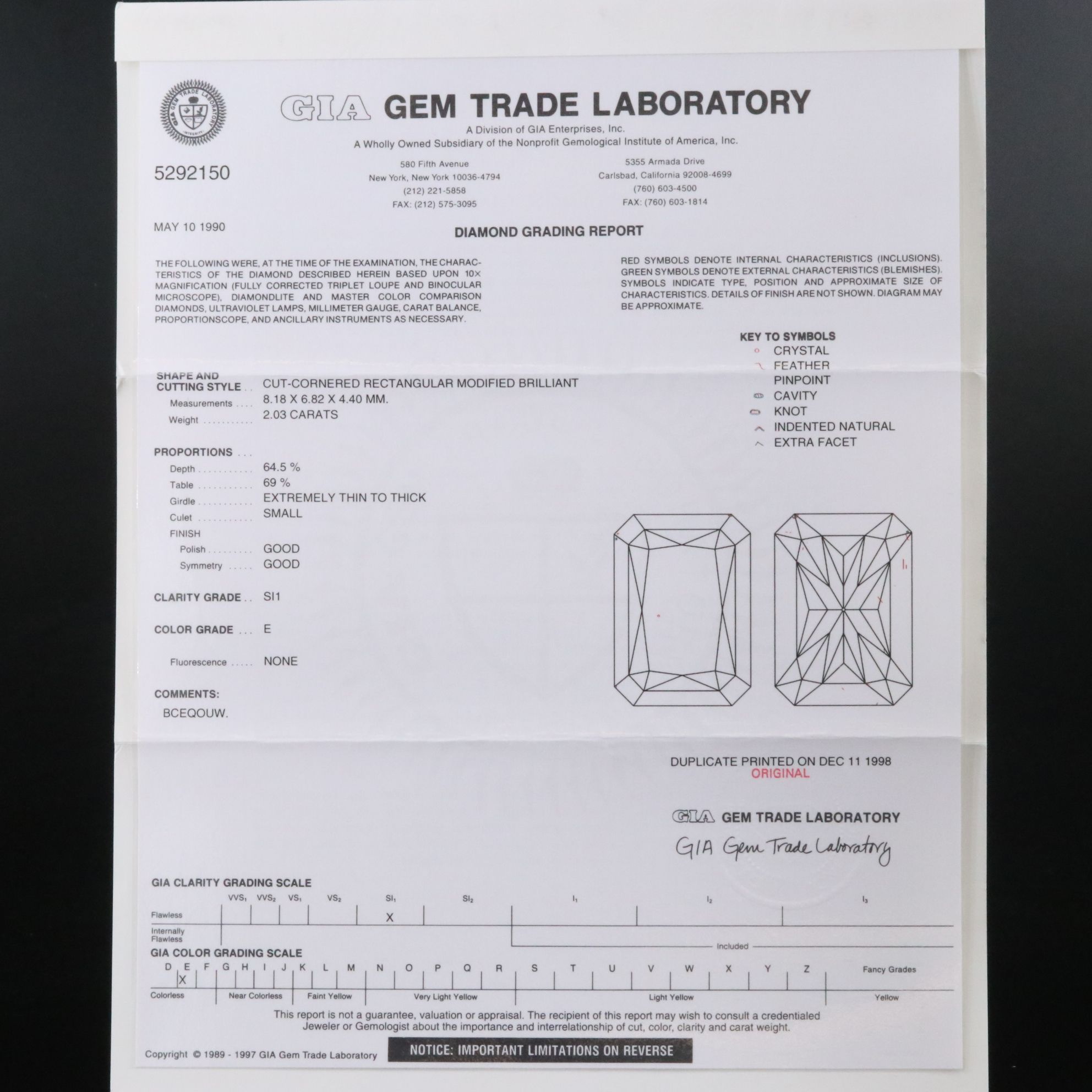 Platinum 4.04 CTW Diamond Ring with GIA Report