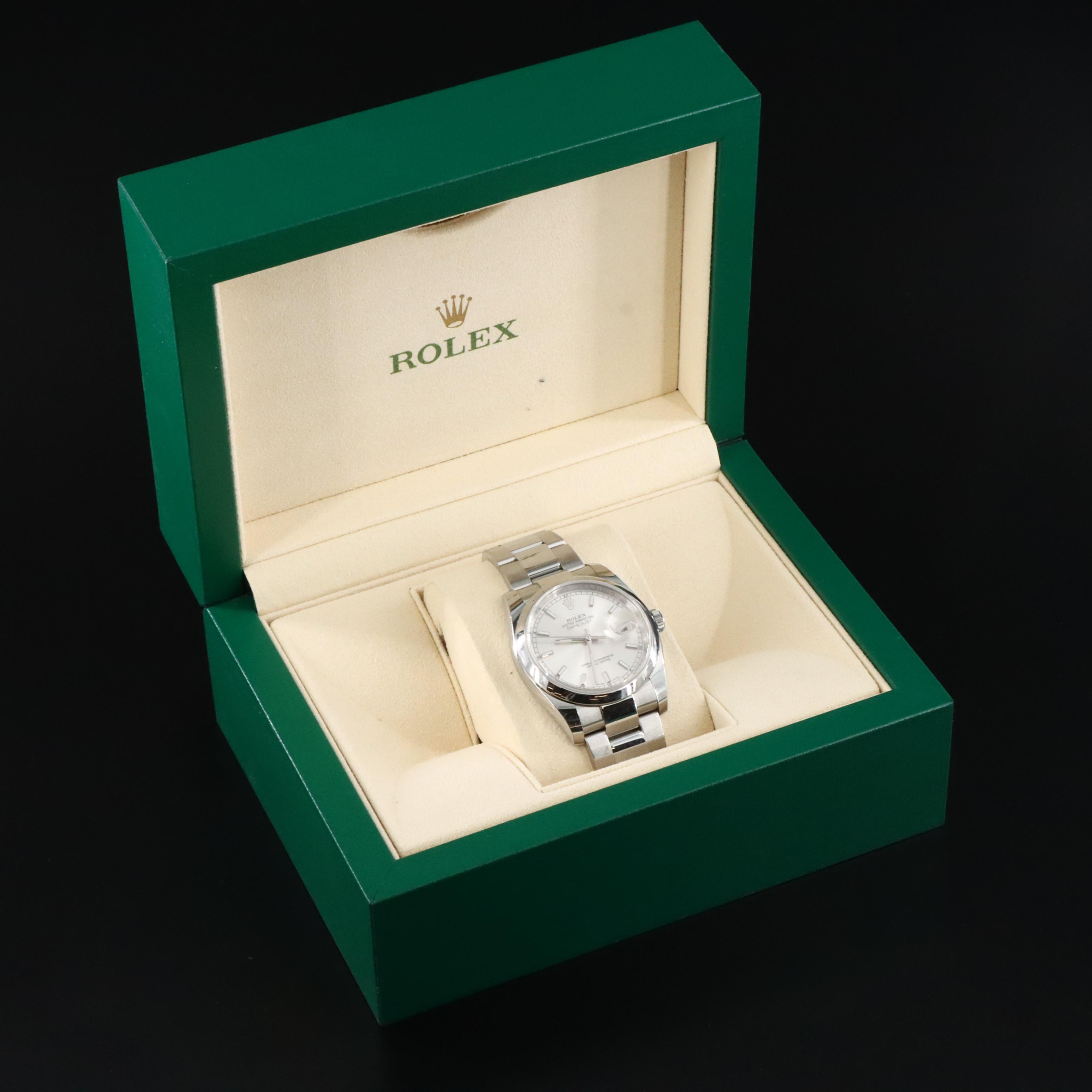 Rolex Datejust 116200 Silver 36mm Steel Watch