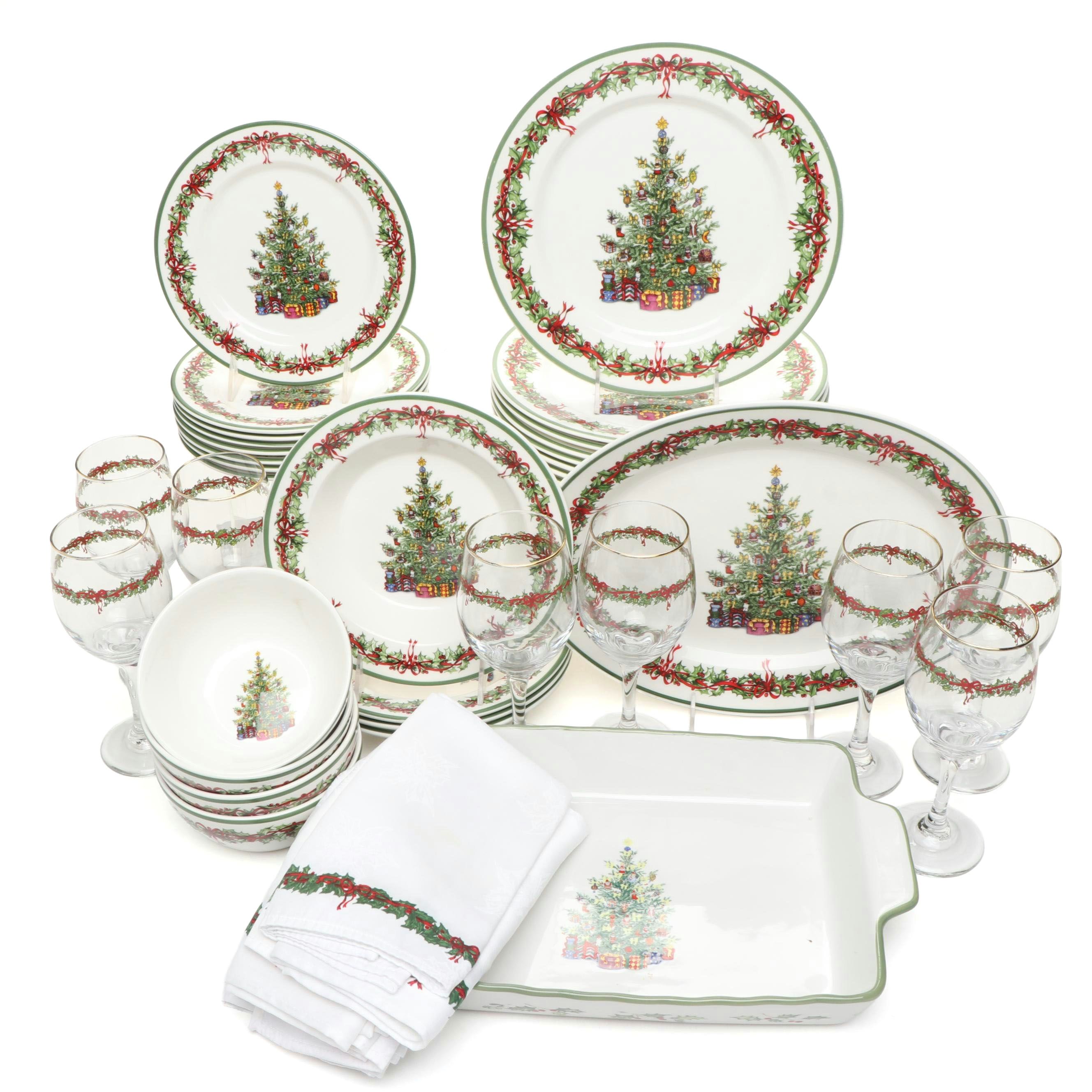 Christopher Radko for Traditions "Holiday Celebration" Porcelain Tableware