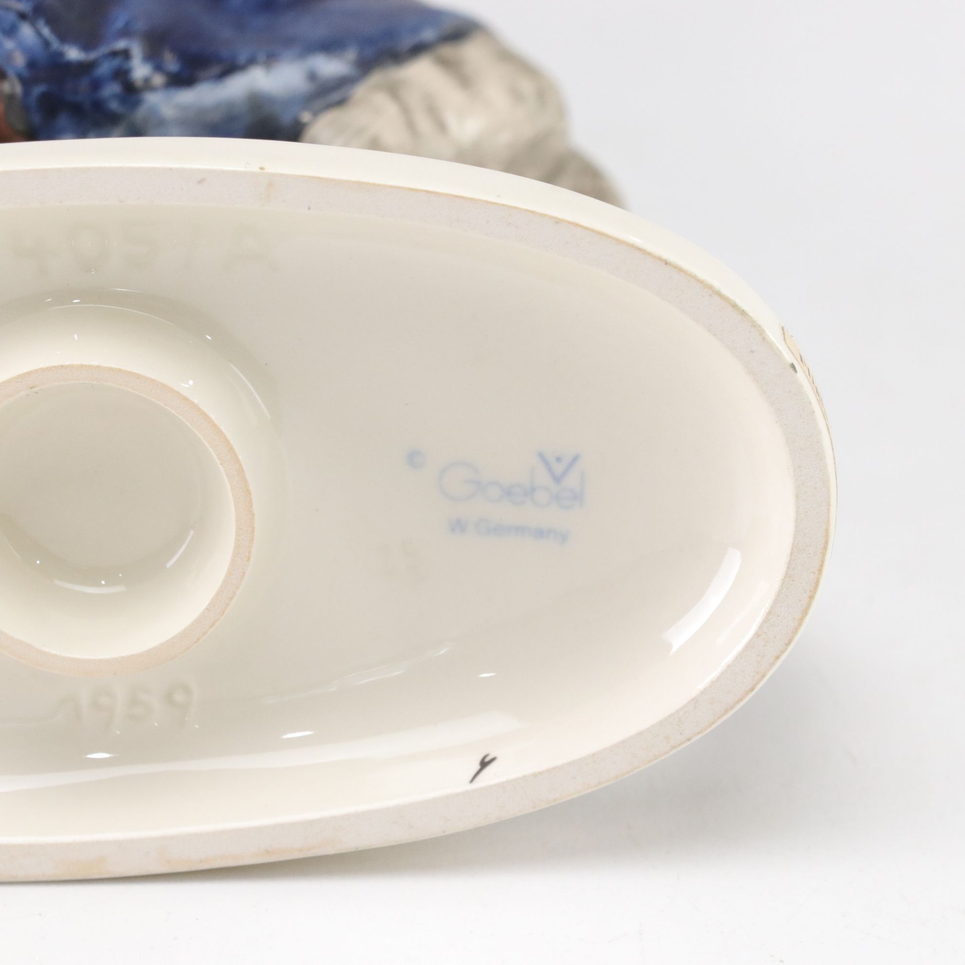 Goebel Porcelain "St. Joseph" and "Flight Into Egypt" with Angel Bell Ornament