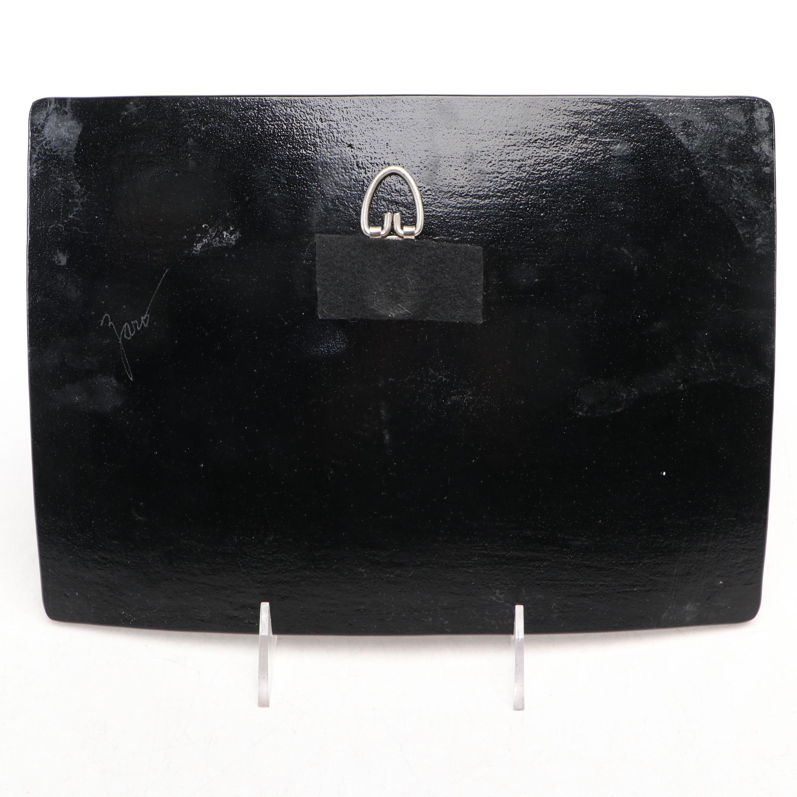 Fused Art Glass Charger and Dish