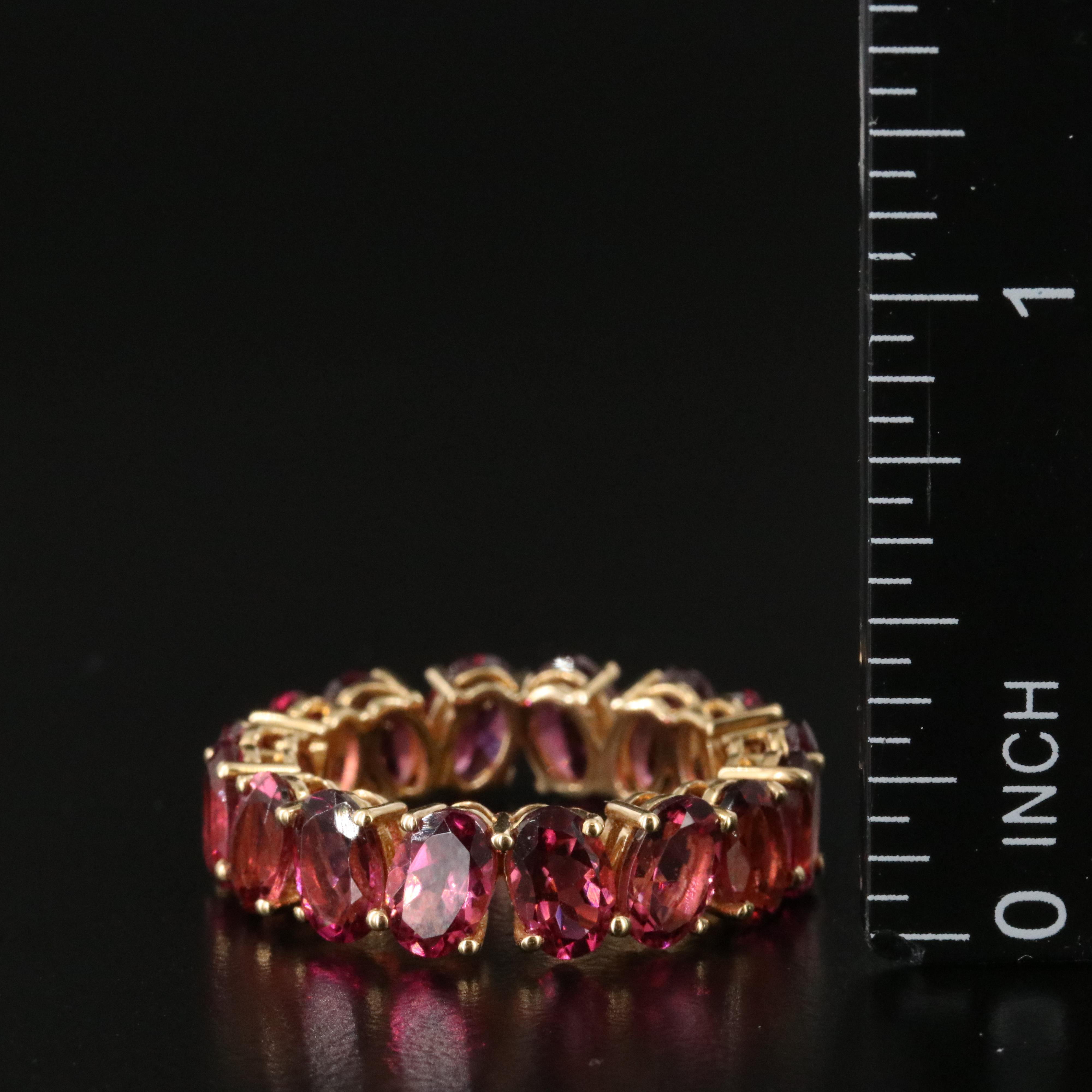 18K Tourmaline Eternity Band