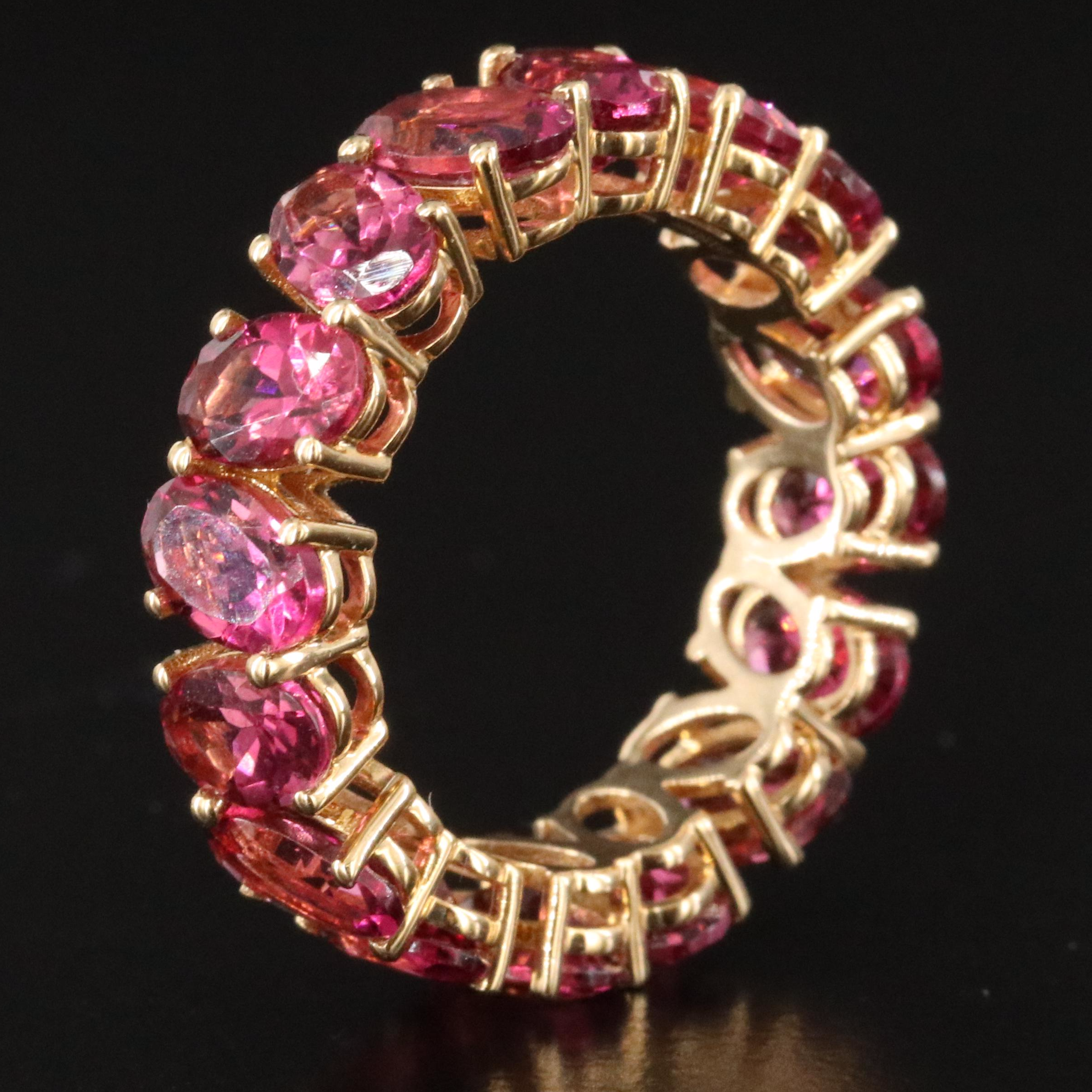 18K Tourmaline Eternity Band