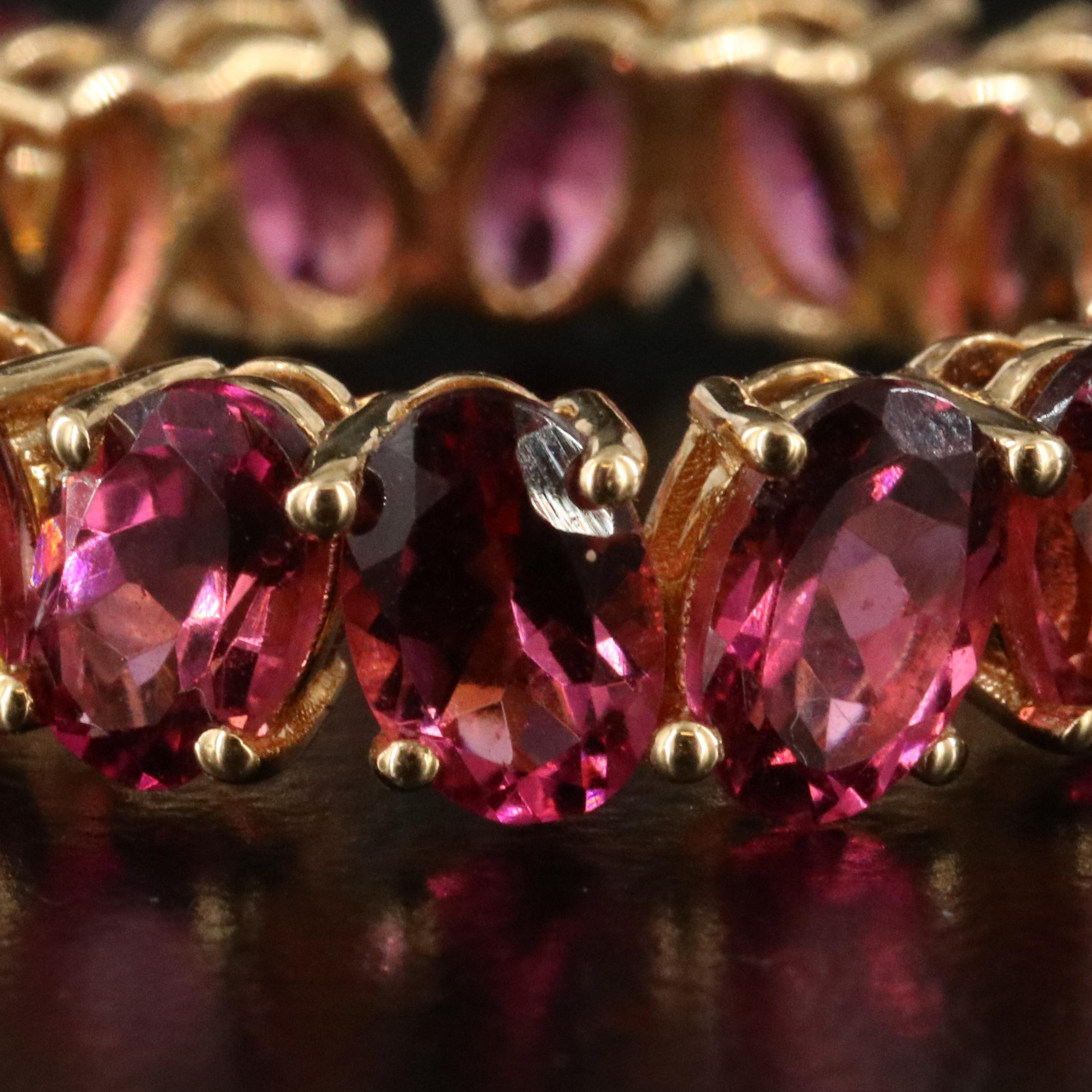 18K Tourmaline Eternity Band