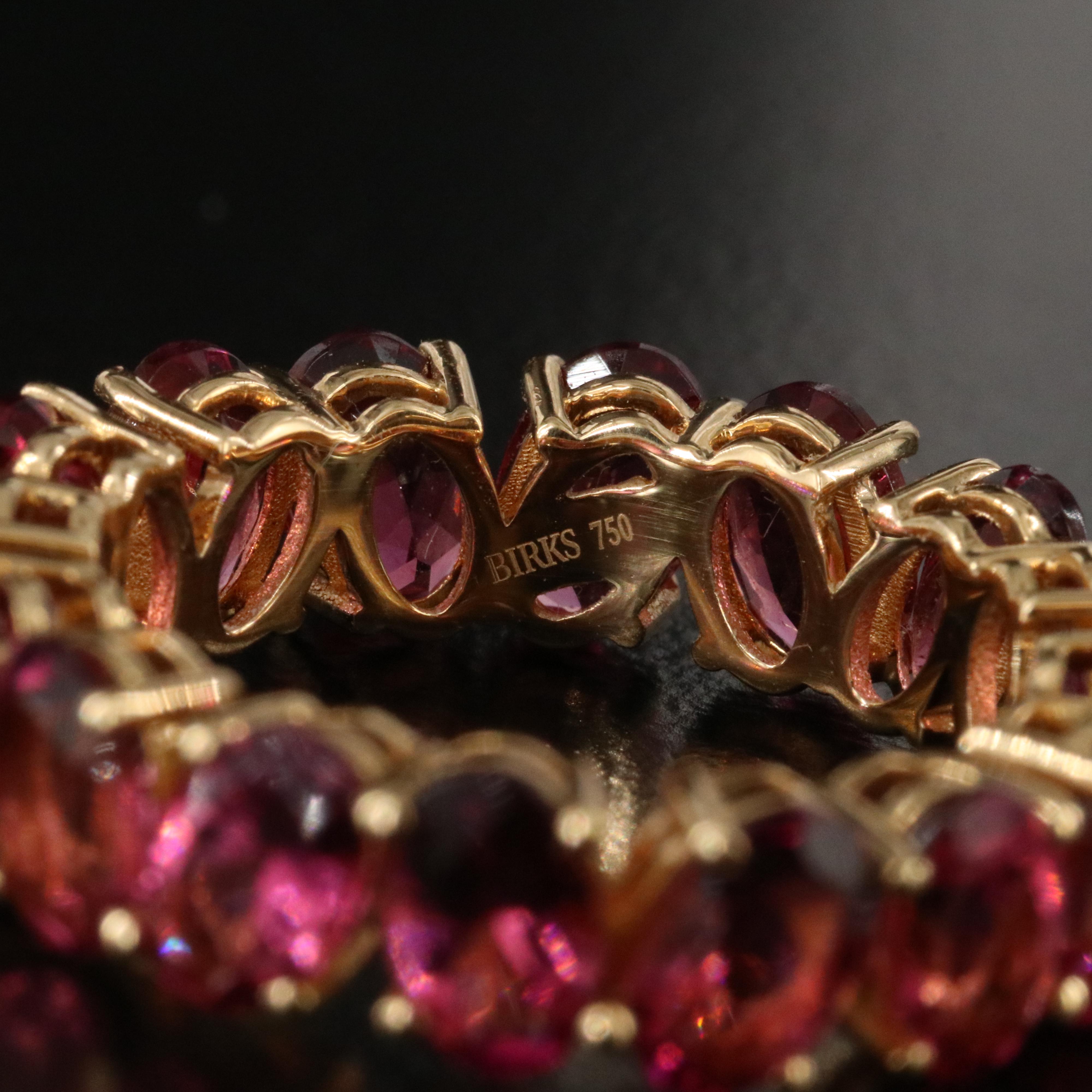 18K Tourmaline Eternity Band